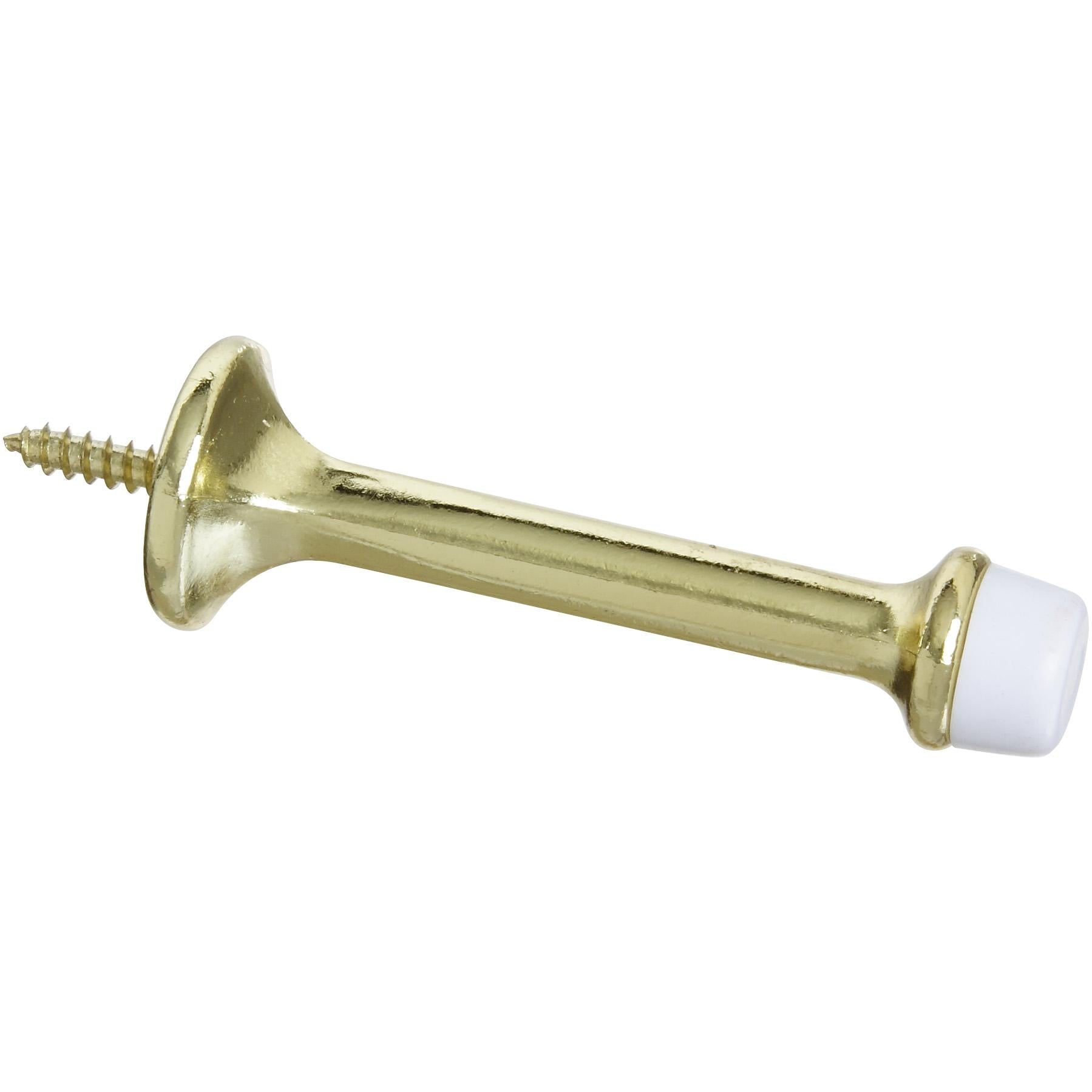 V236 3" Rigid Door Stop 2/pk - Polished Brass