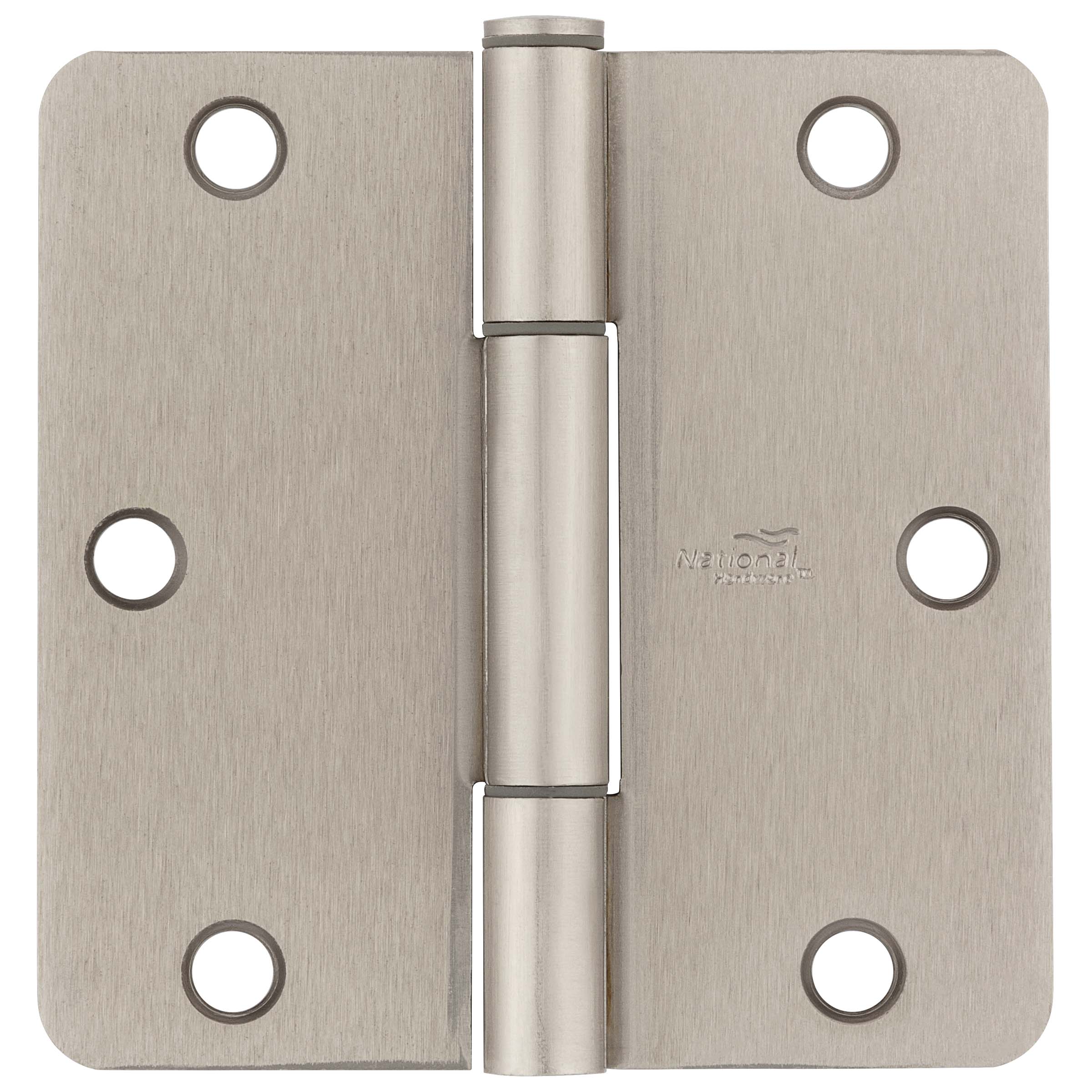 525 3-1/2" 1/4R Squeak Guard Hinge 3/pk - Satin Nickel