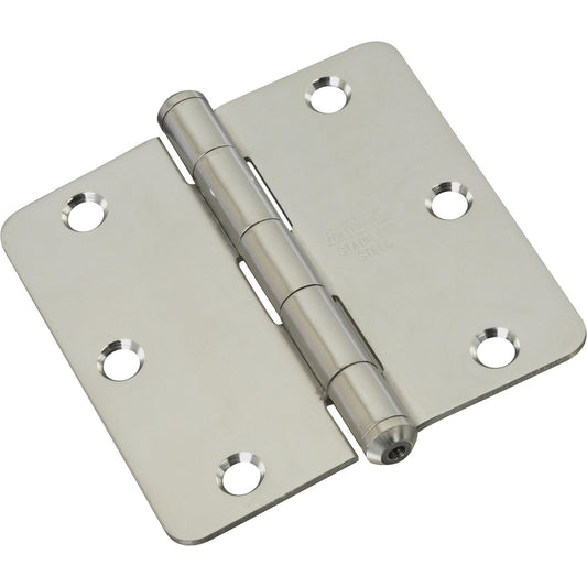 SPB514RC 3" 1/4R Standard Hinge 1/pk - Stainless