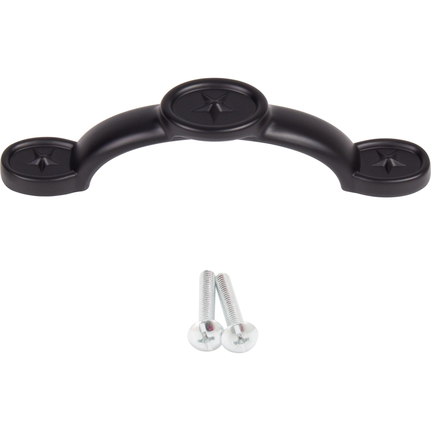 Stone Harbor Hardware Texas Star Cabinet Pull, 3 Inches, 96 Millimeters, Matte Black