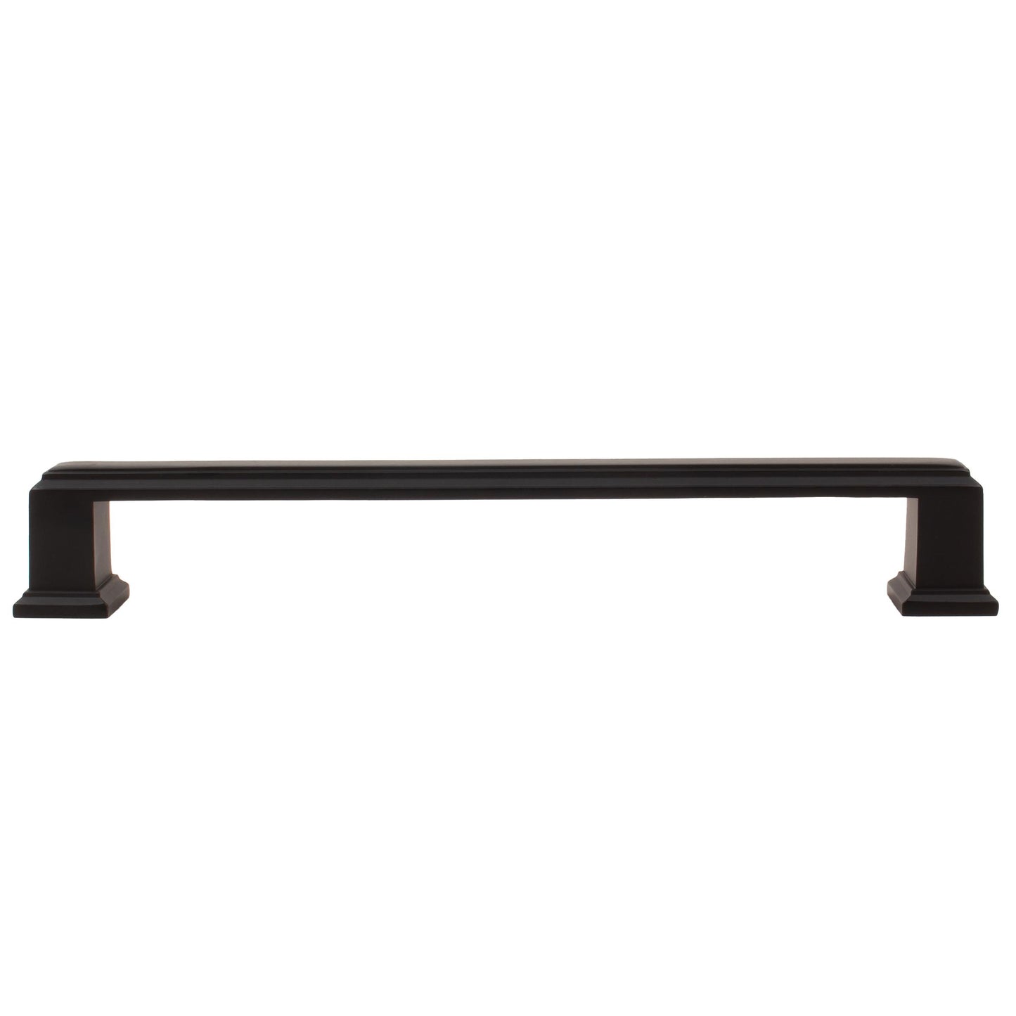 Stone Harbor Hardware Metropolis Cabinet Pull, 160 Millimeters, Matte Black