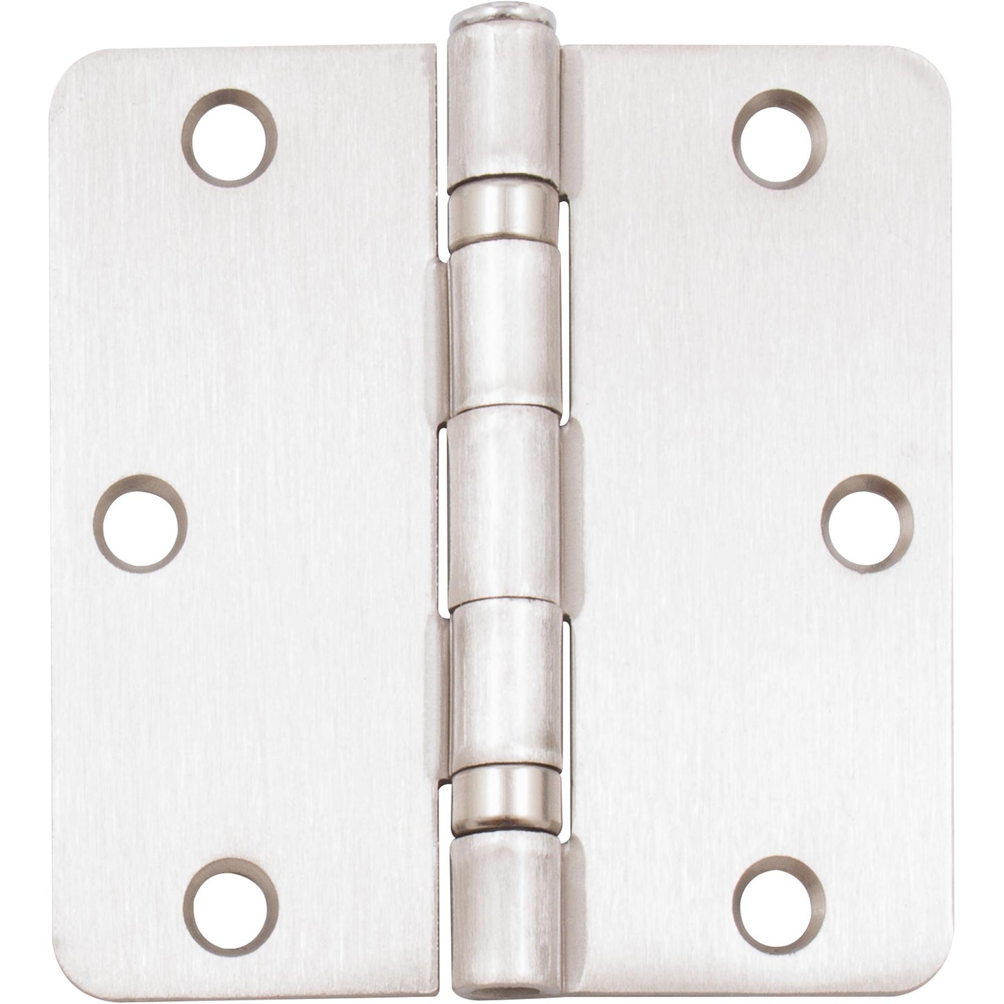 Stone Harbor Hardware Ball Bearing Hinge, 3-1/2 Inches, 1/4" Radius Corner, Bulk Pack (100 Each), Satin Nickel