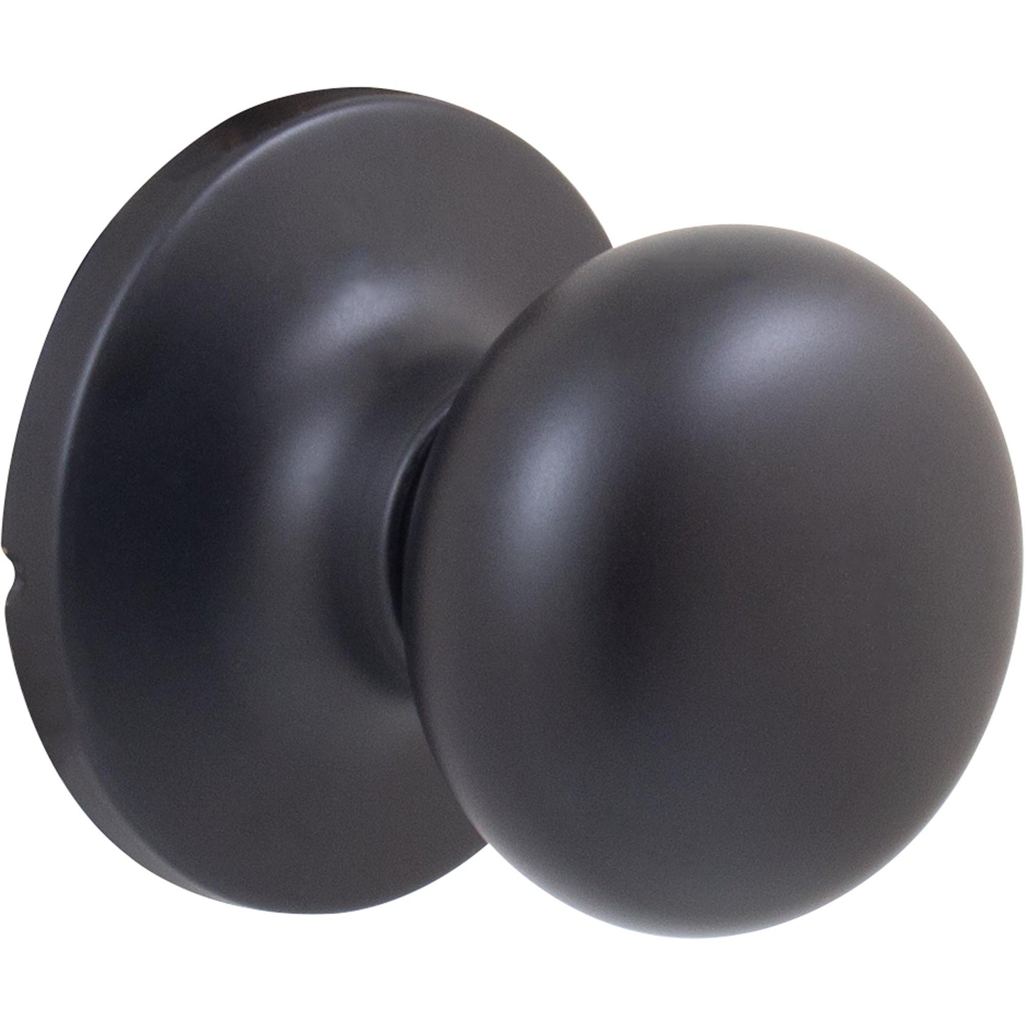 Stone Harbor Hardware Highland Door Knob, Passage (Hall/Closet) Latch, Matte Black