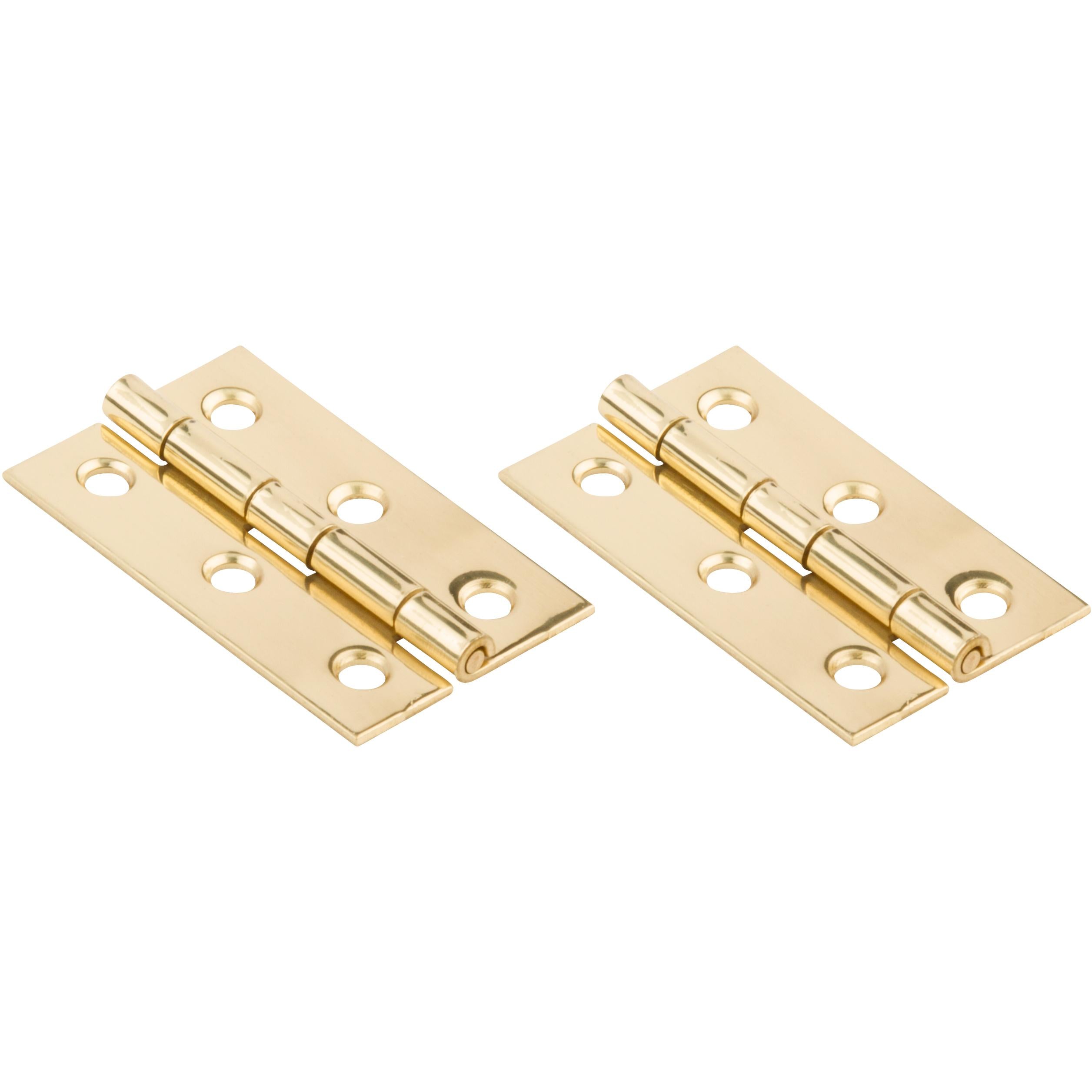 V1801 2" x 1-3/16" Hinge 2/pk - Polished Brass