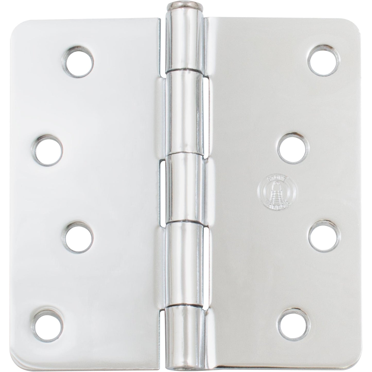 Stone Harbor Hardware Standard Hinge, 4 Inches, 1/4" Radius Corner, Bulk Pack (100 Each), Polished Chrome