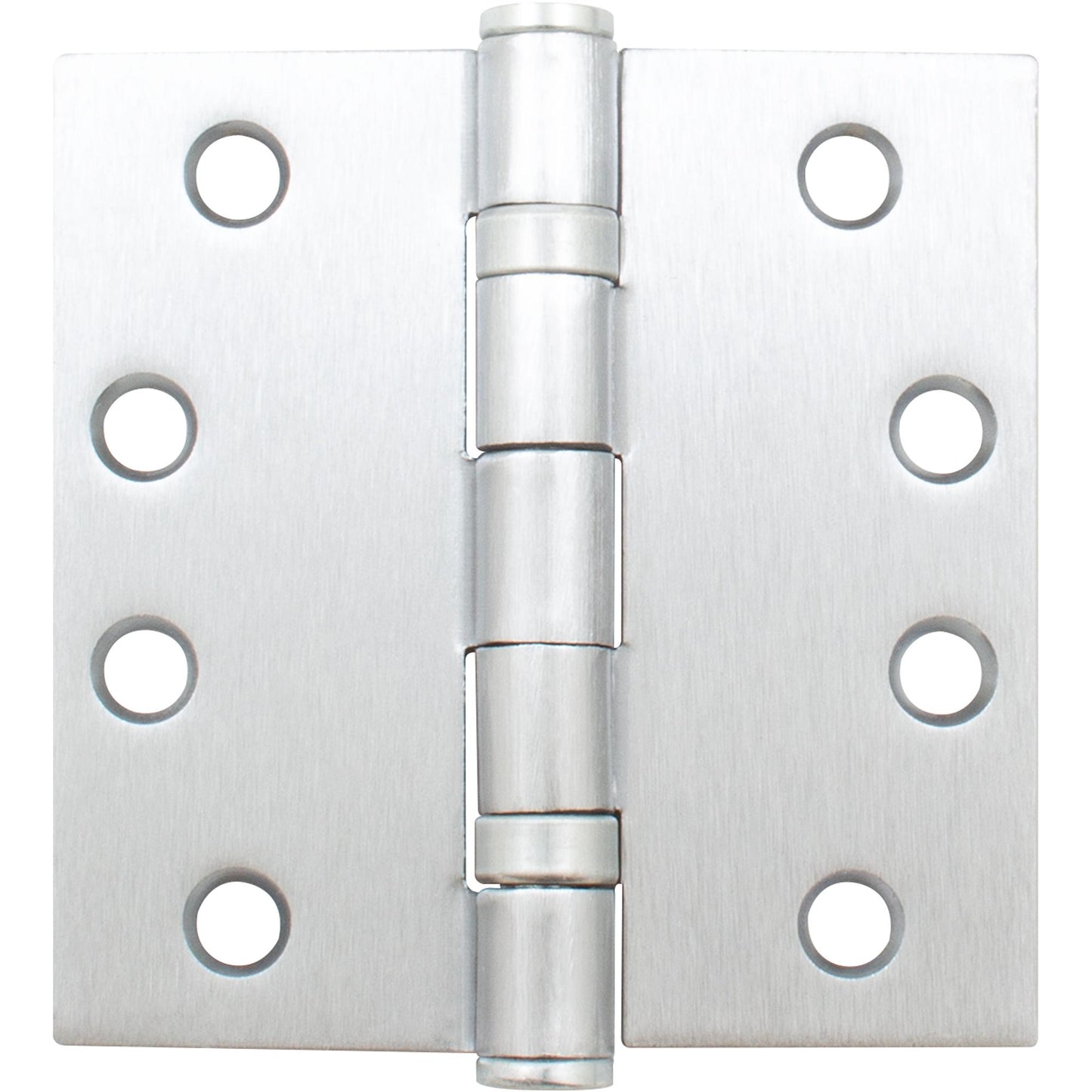 Stone Harbor Hardware Commercial Grade Ball Bearing Hinge, 4-1/2 Inches, Square Corner, .134 Gauge, Satin Chrome