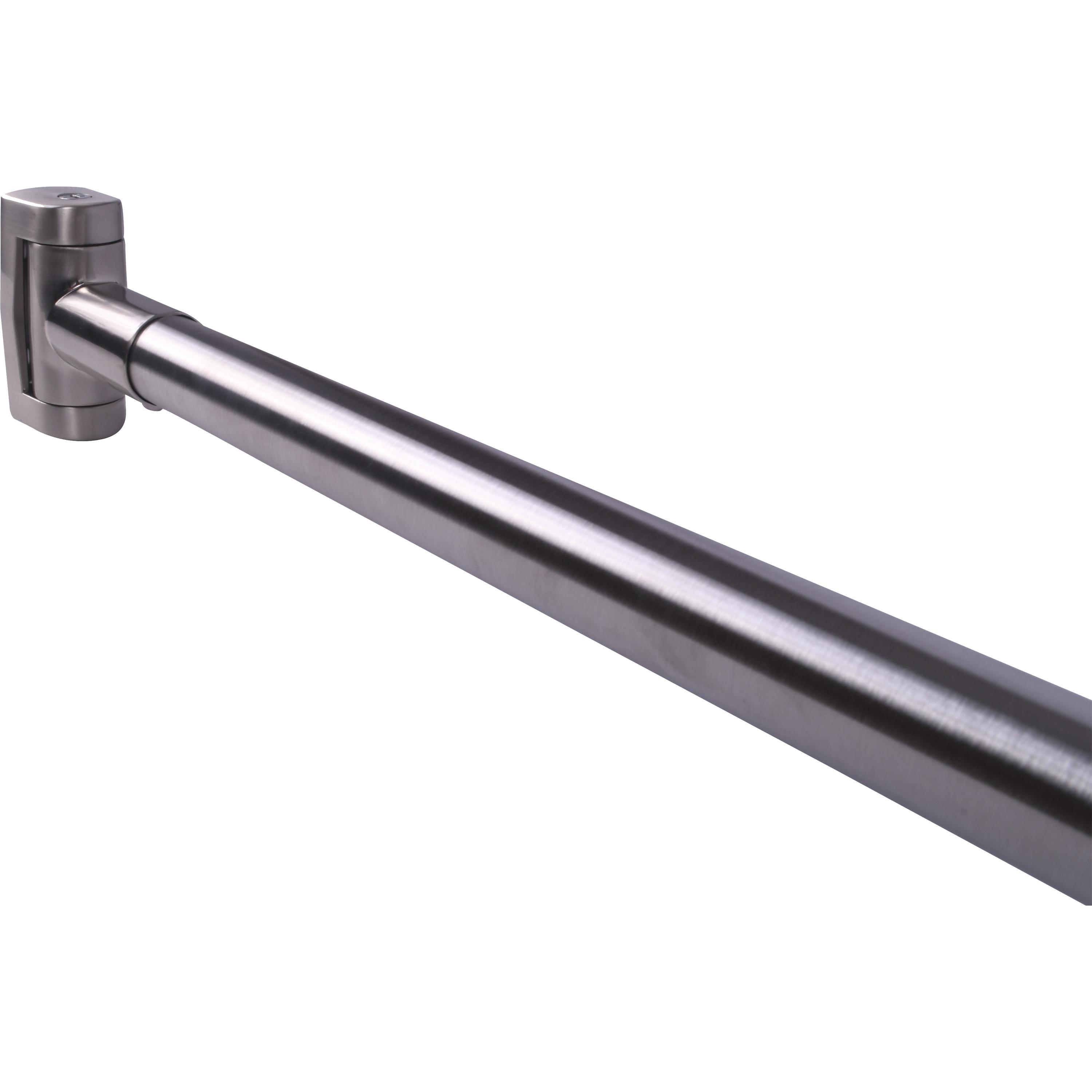 Stone Harbor Hardware Standard Curved Shower Rod, 5 Feet, Satin Stainless Steel