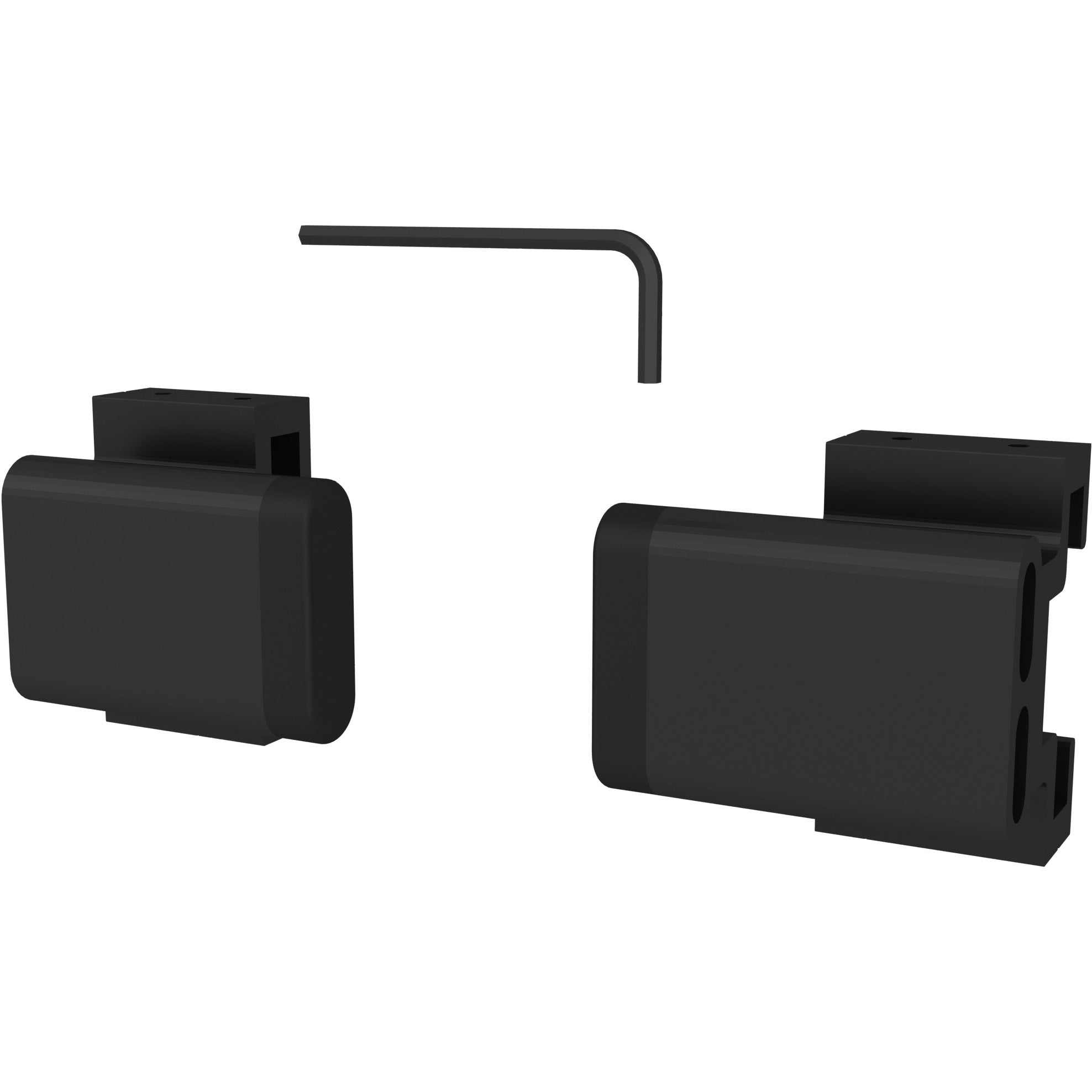 Stone Harbor Hardware Wagon Wheel Track Stop Set for Sliding Doors, Matte Black