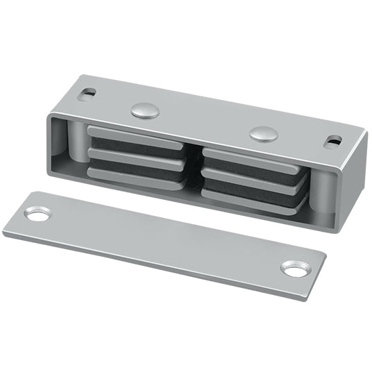 MC327 Magnetic Catch 3-1/8" x 1" x 3/4" - Satin Stainless Steel
