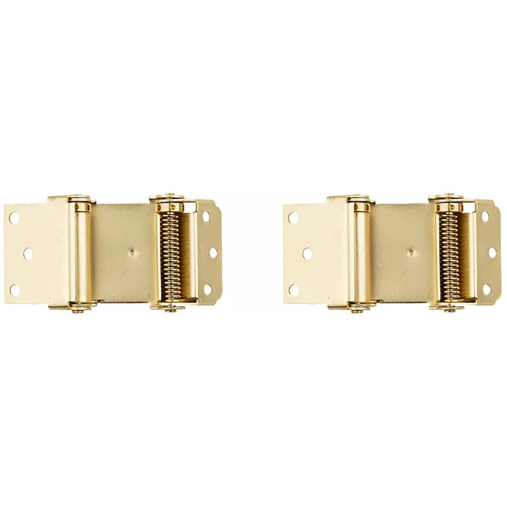 National Hardware - V127 3" Double-Acting Spring Hinge 2/pk - Polished Brass
