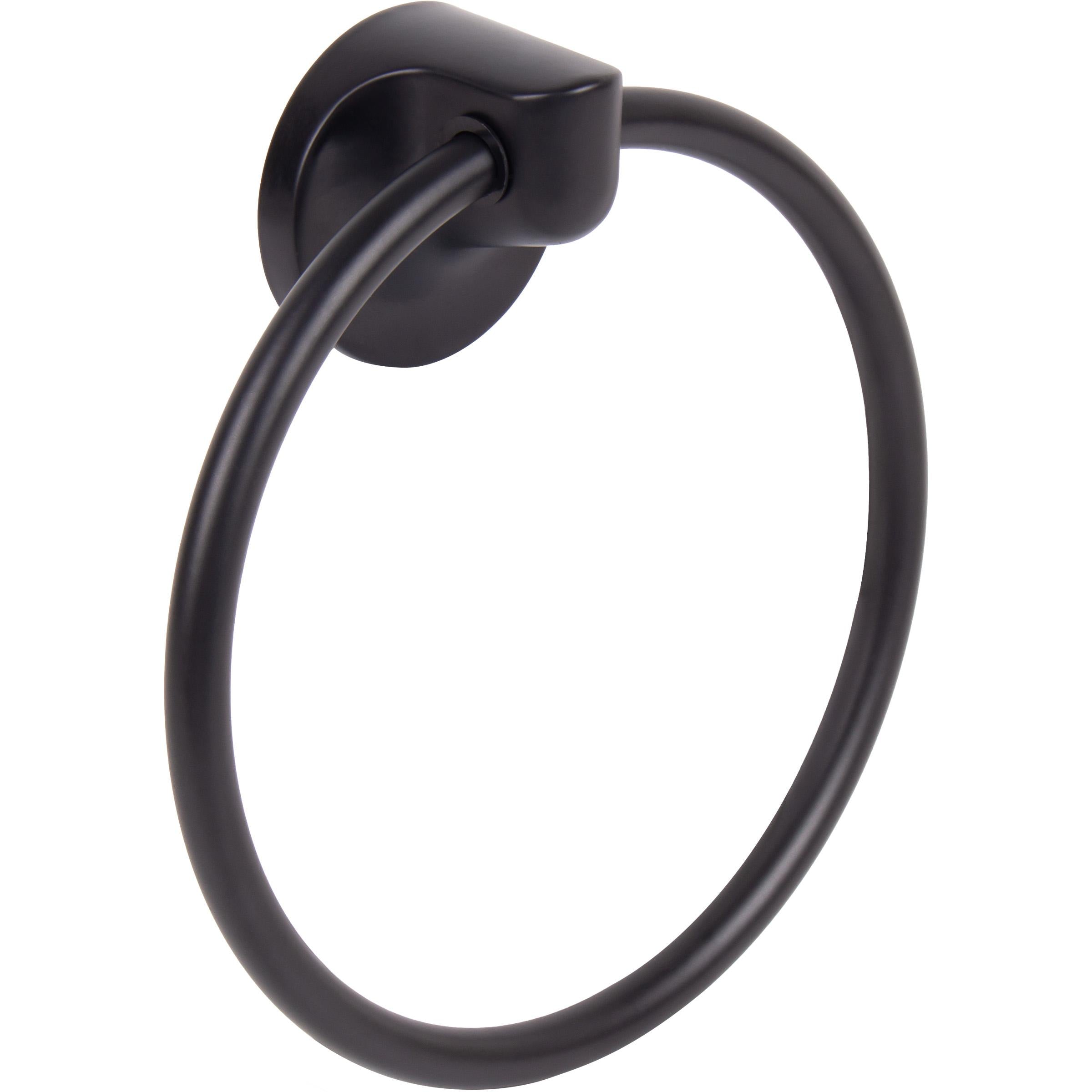 Harbor Mist Towel Ring - Matte Black
