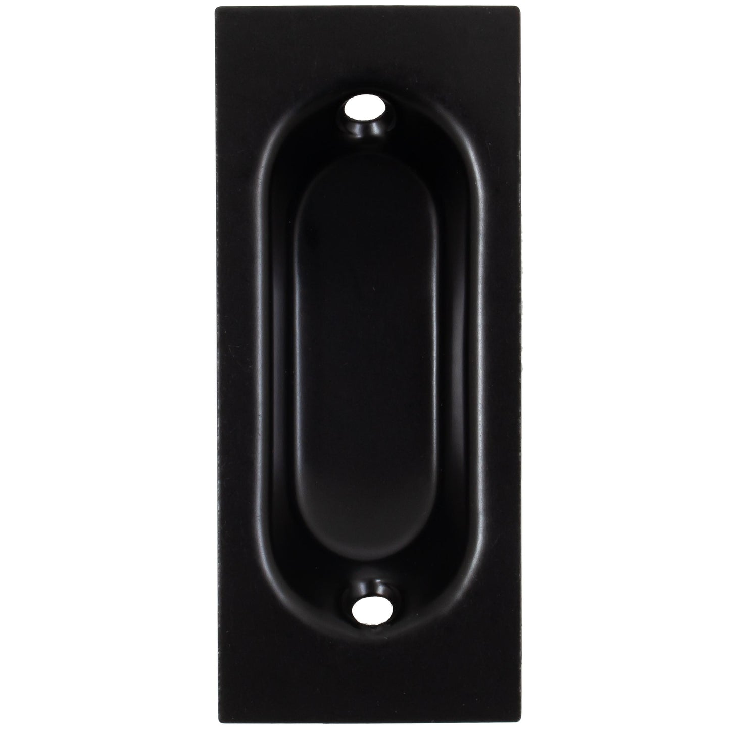 Stone Harbor Hardware Rectangular Flush Door Pull, 3-1/8" x 1-11/32" x 17/32", Matte Black