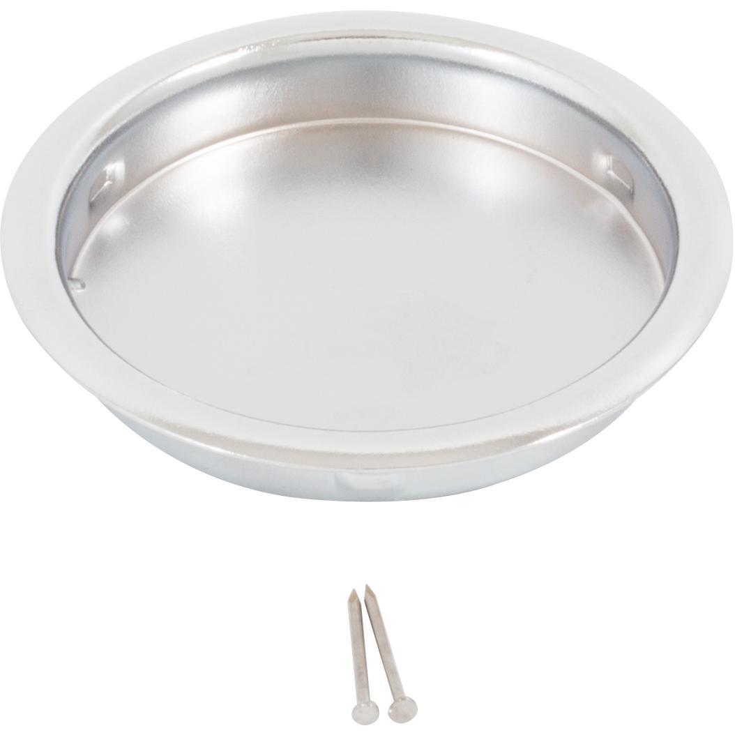 Stone Harbor Hardware Flush Door Pull, 2-1/8 Inches, Polished Chrome