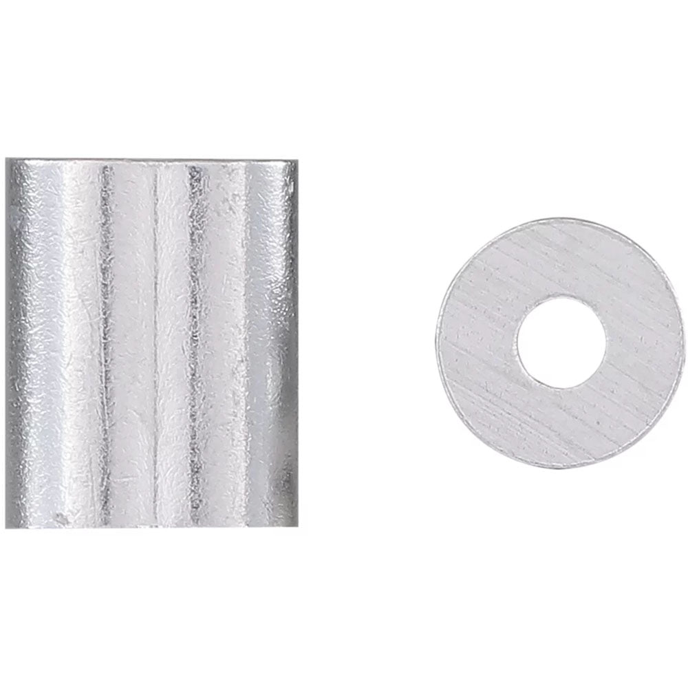 National Hardware - N100-295 V3231 3/32" Ferrule & Stop Ferrule and Stops in Aluminum