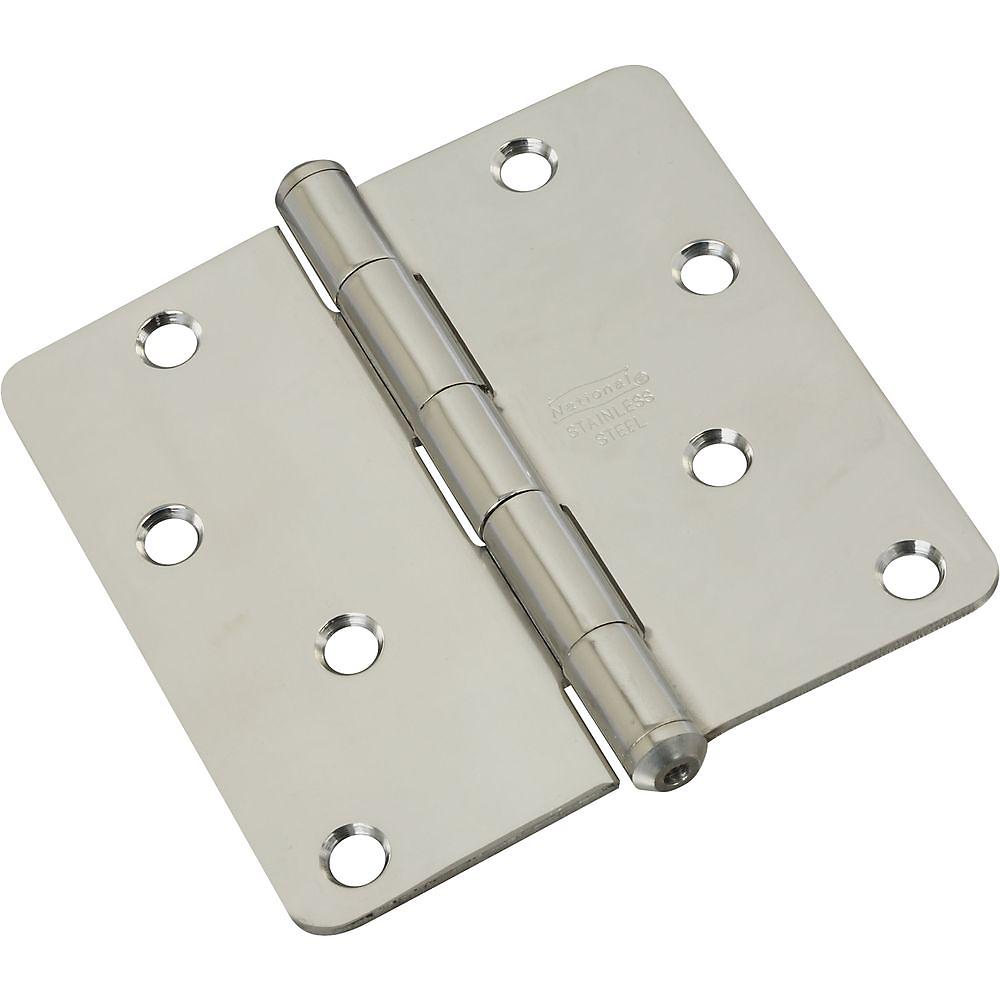 V514RC 4" 1/4R Standard Hinge 1/pk - Stainless