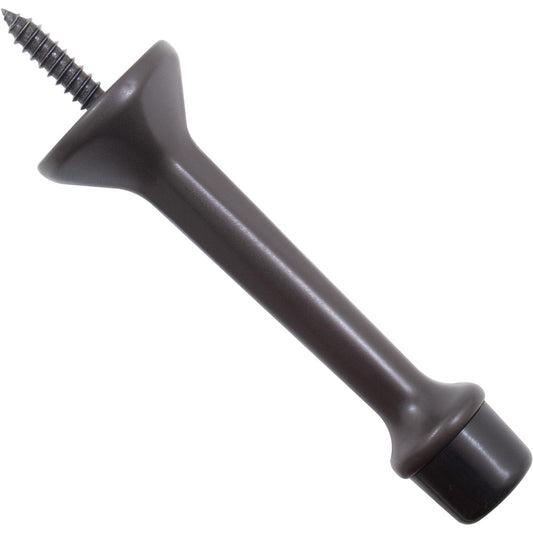 Stone Harbor Hardware Heavy-Duty Solid Door Stop, 3 Inches, Oil-Rubbed Bronze