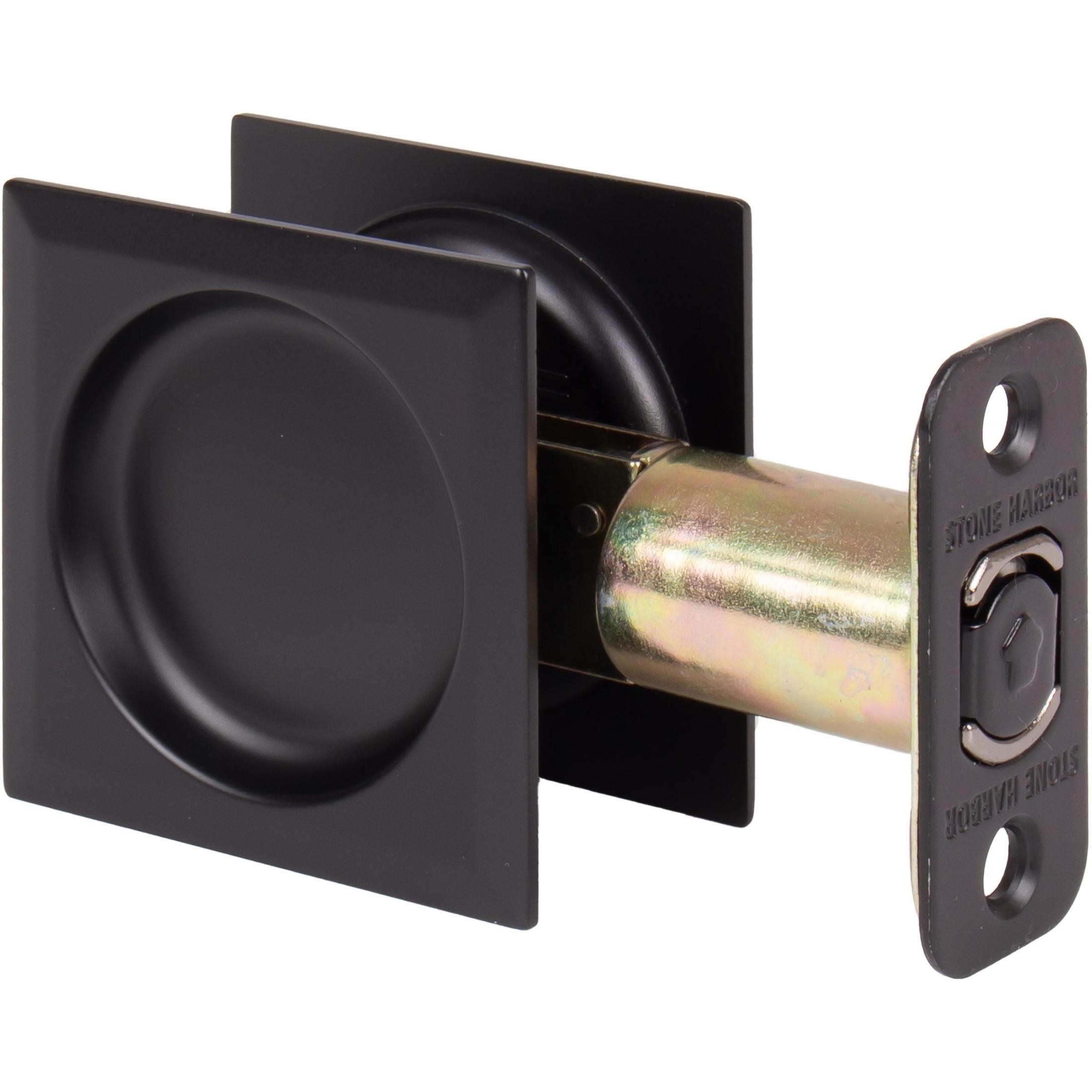 Contemporary Square Pocket Door Lock Passage