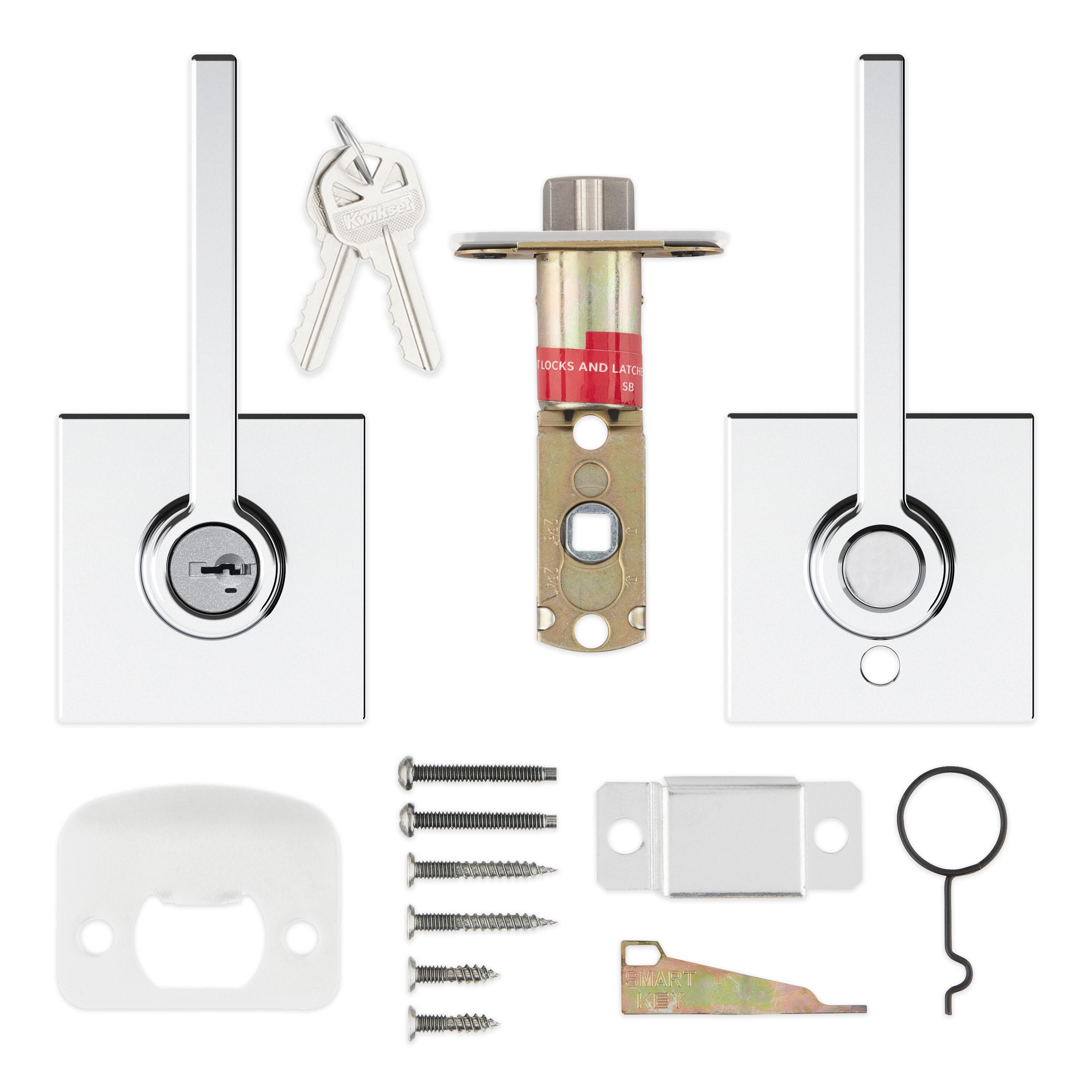 438CSL SQT 26 SMT RCAL UL 3031 23155 LK Casey Entry Less Keys - Polished Chrome