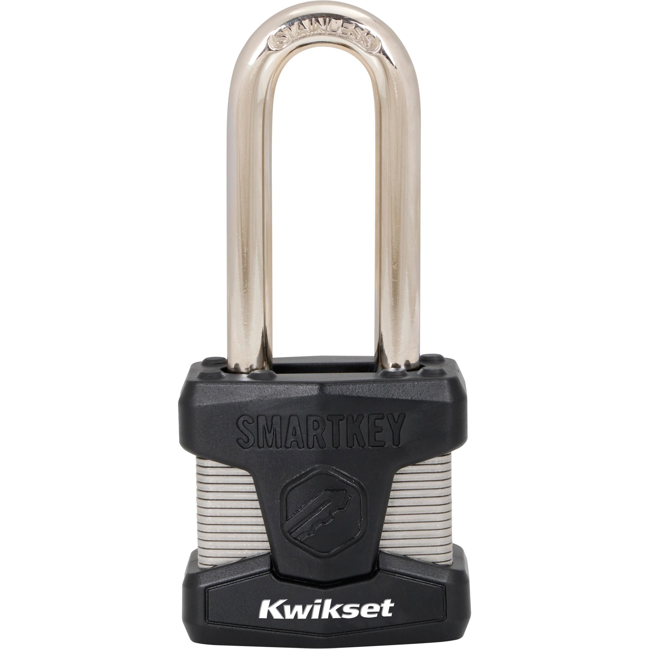 Kwikset 2" Padlock SMT with 2-1/2" Shackle, Stainless Steel