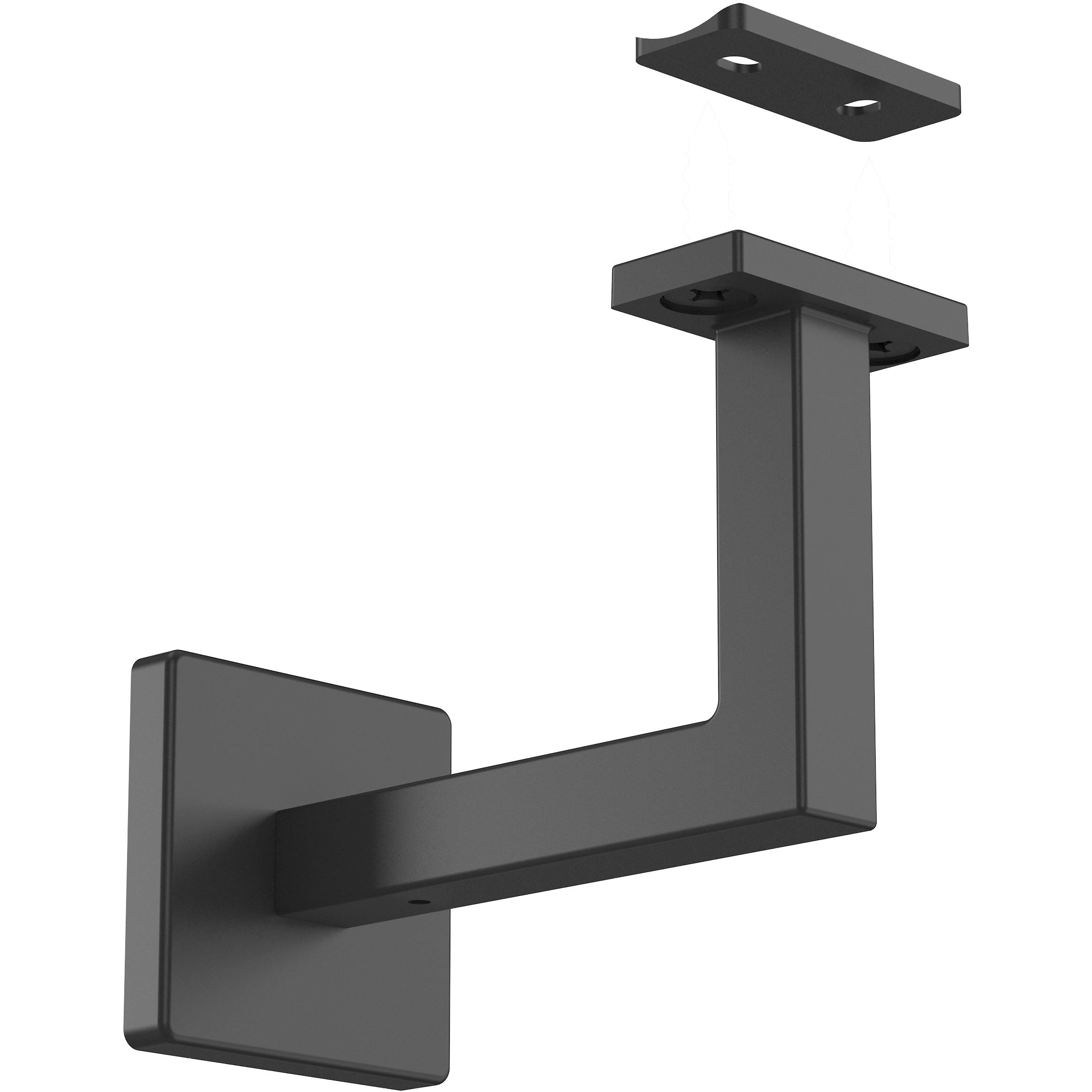 National Hardware - N830-524 V442 Reed Handrail Bracket - Matte Black