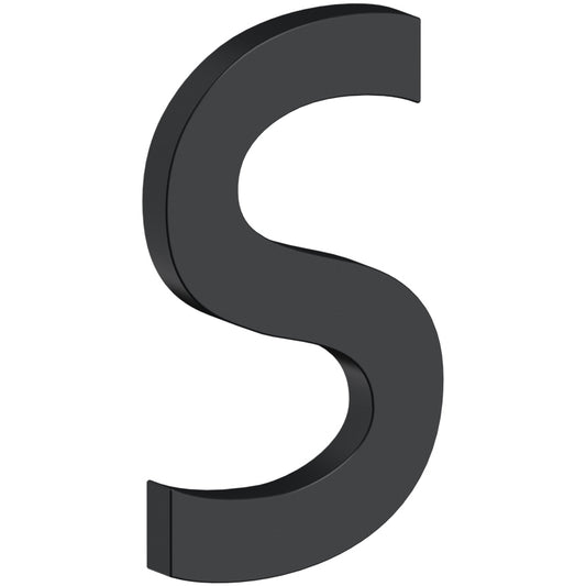 Deltana RNB-SU19 4" B Series Letter S with Risers - Matte Black