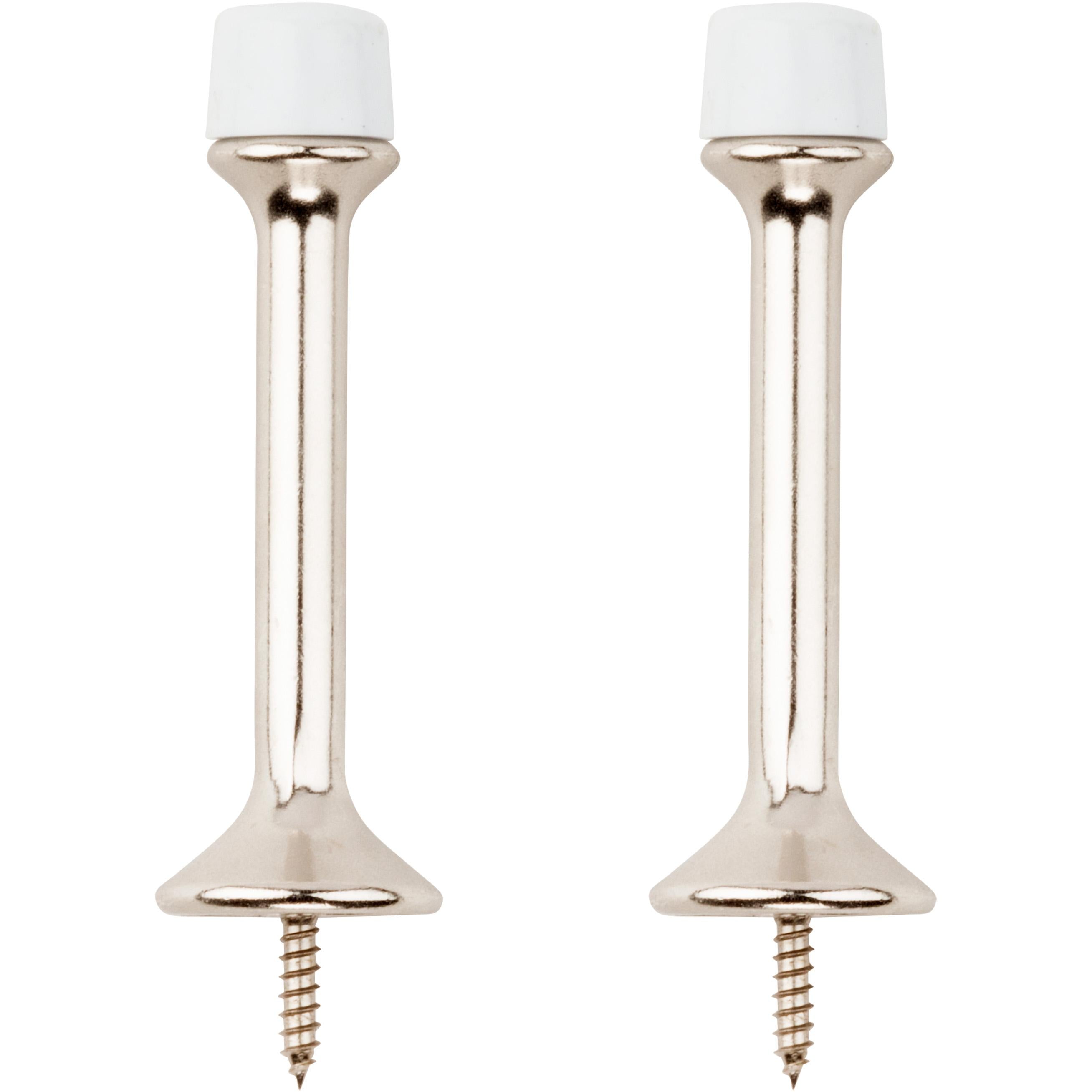 National Hardware - V236 3” Rigid Door Stop 2/pk - Satin Nickel