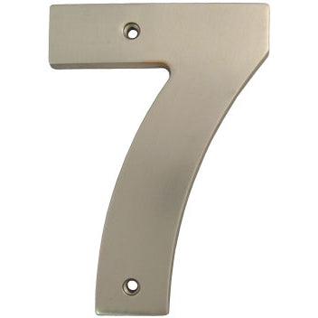 Stone Harbor Hardware Contemporary House Number, #7, 5 Inches, Satin Nickel