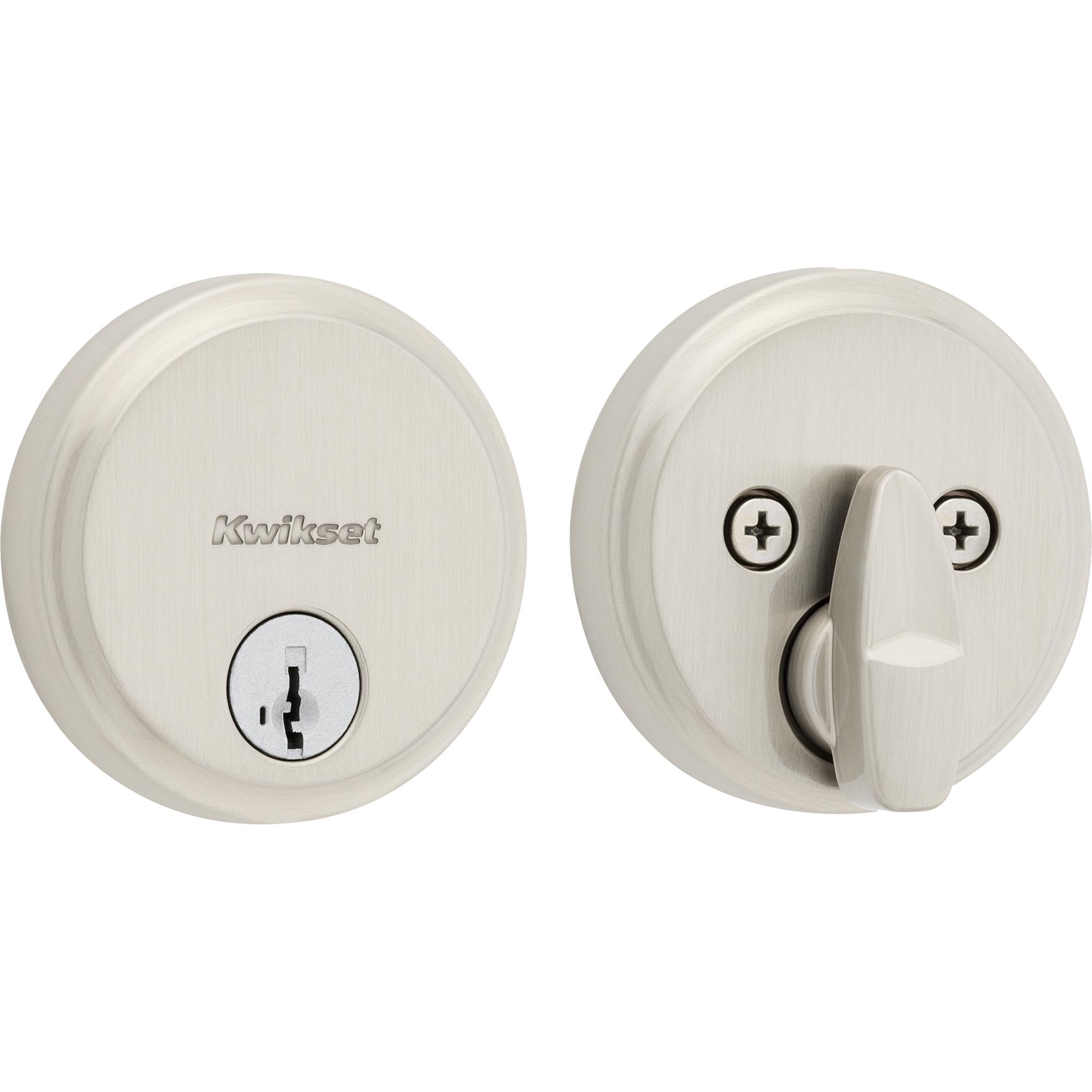 258 15 SMT 6AL STRKP K3 Hometown 1-Cyl Deadbolt - Satin Nickel
