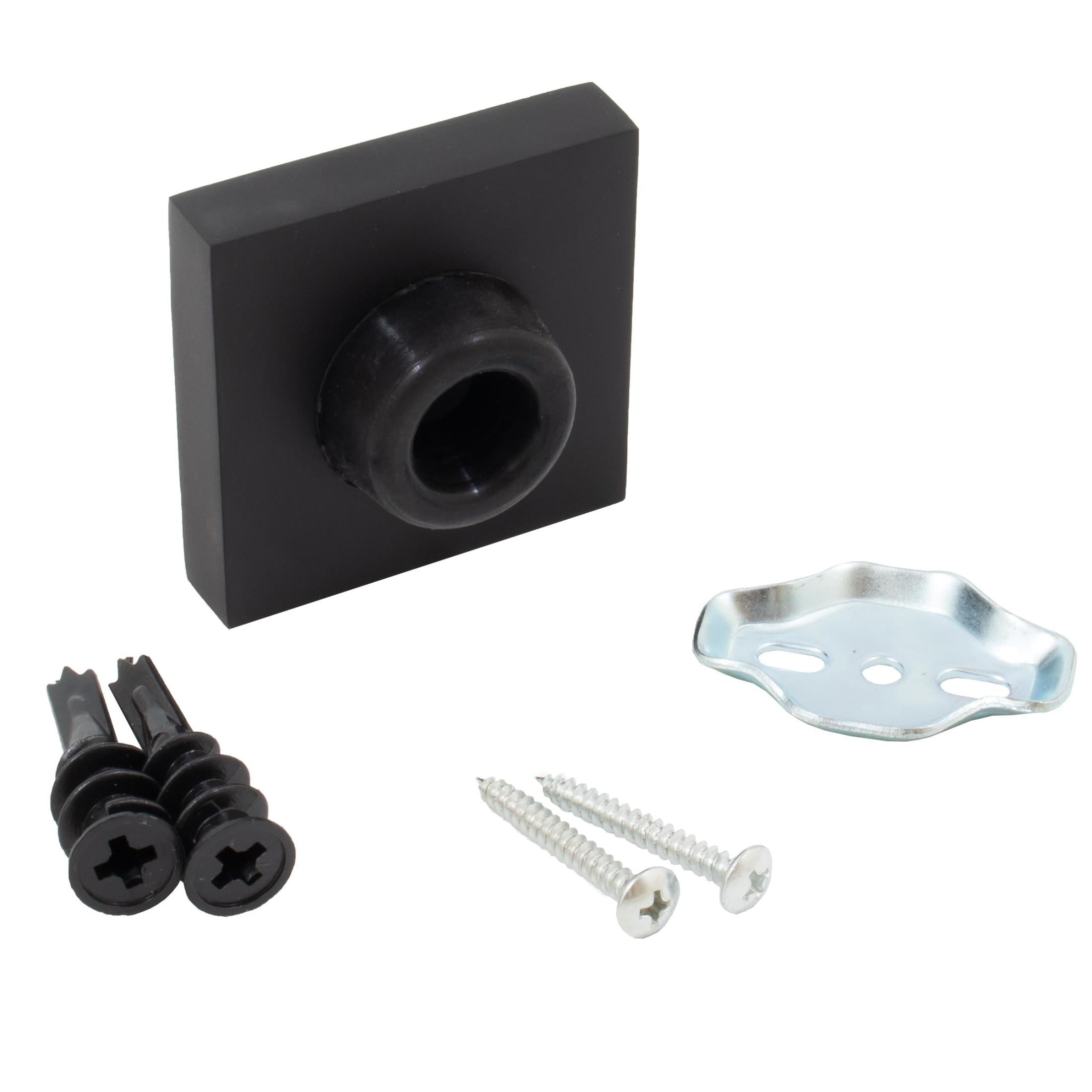 Contemporary Square Wall Door Stop, 2-1/4 Inches