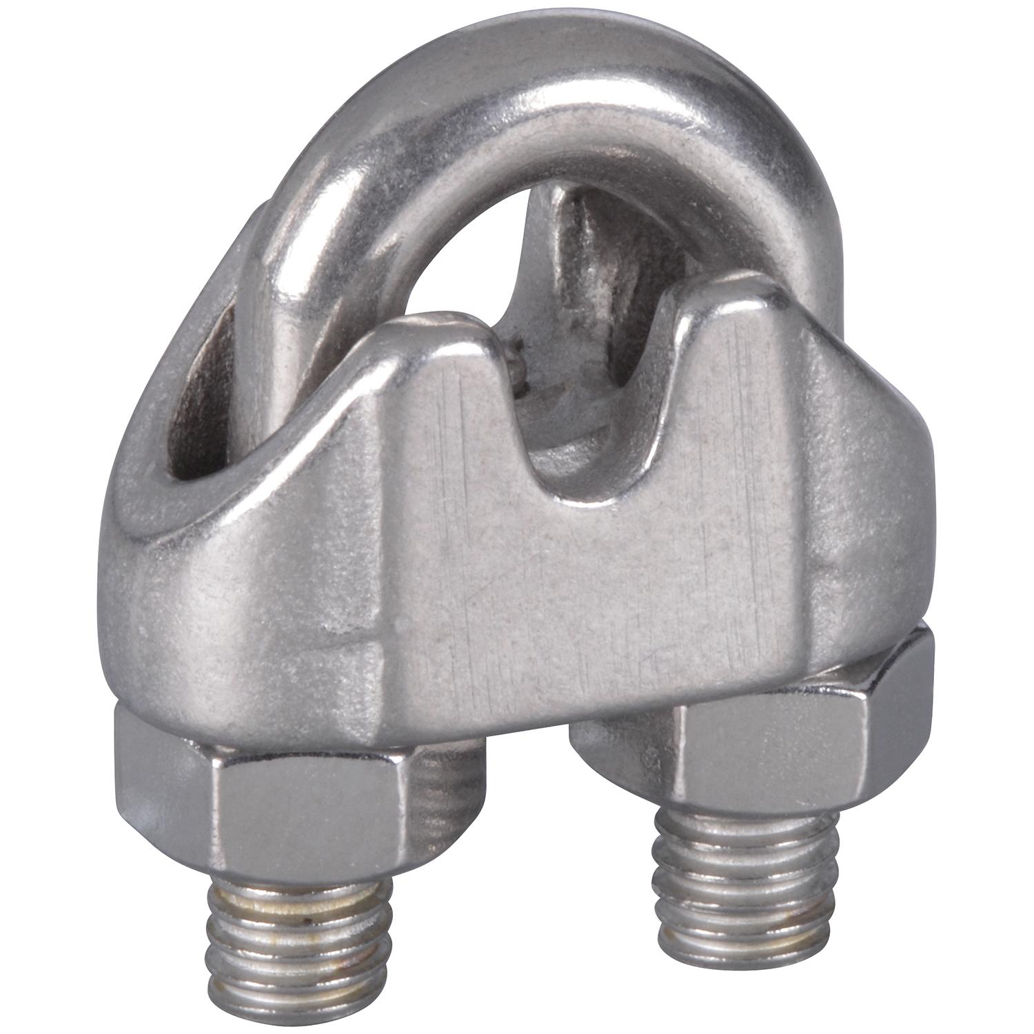 National Hardware - N830-313 4230BC, 3/16" Wire Cable Clamp in Stainless Steel