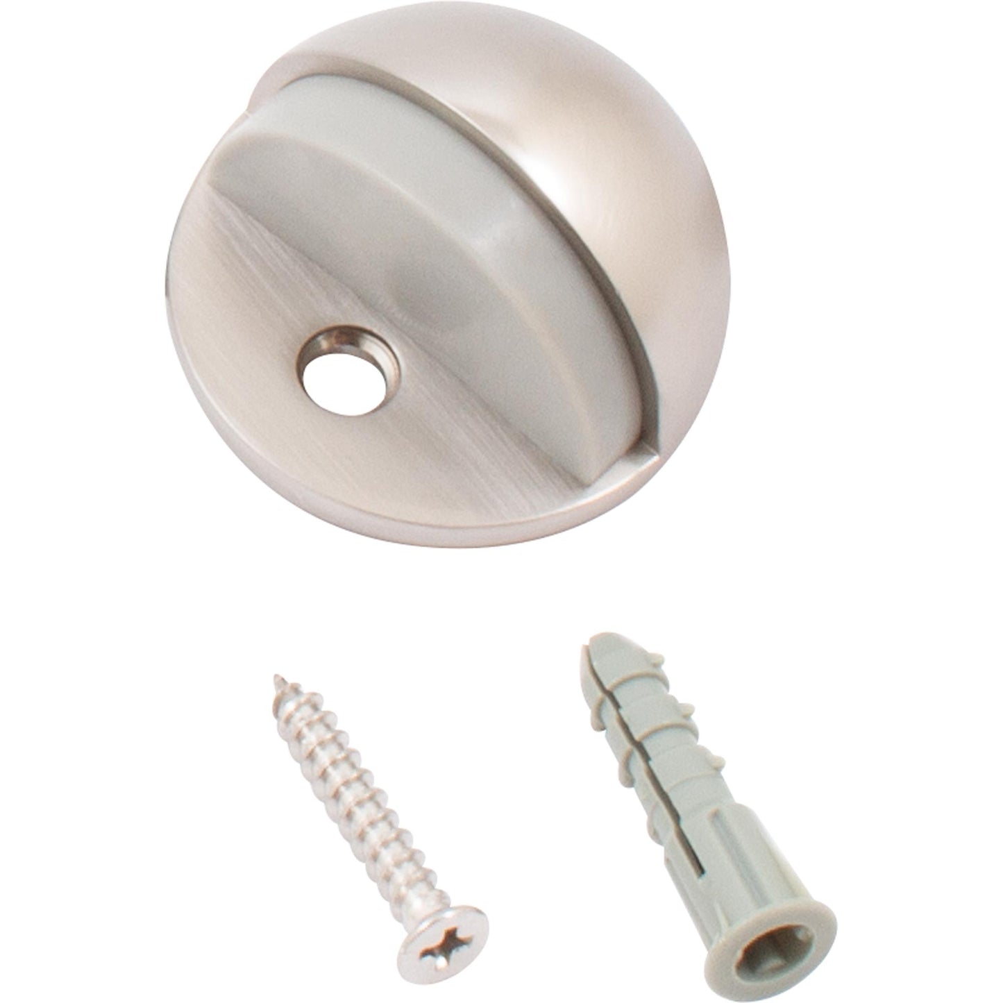Stone Harbor Hardware Low Rise Dome Door Stop, 1" High, Satin Nickel