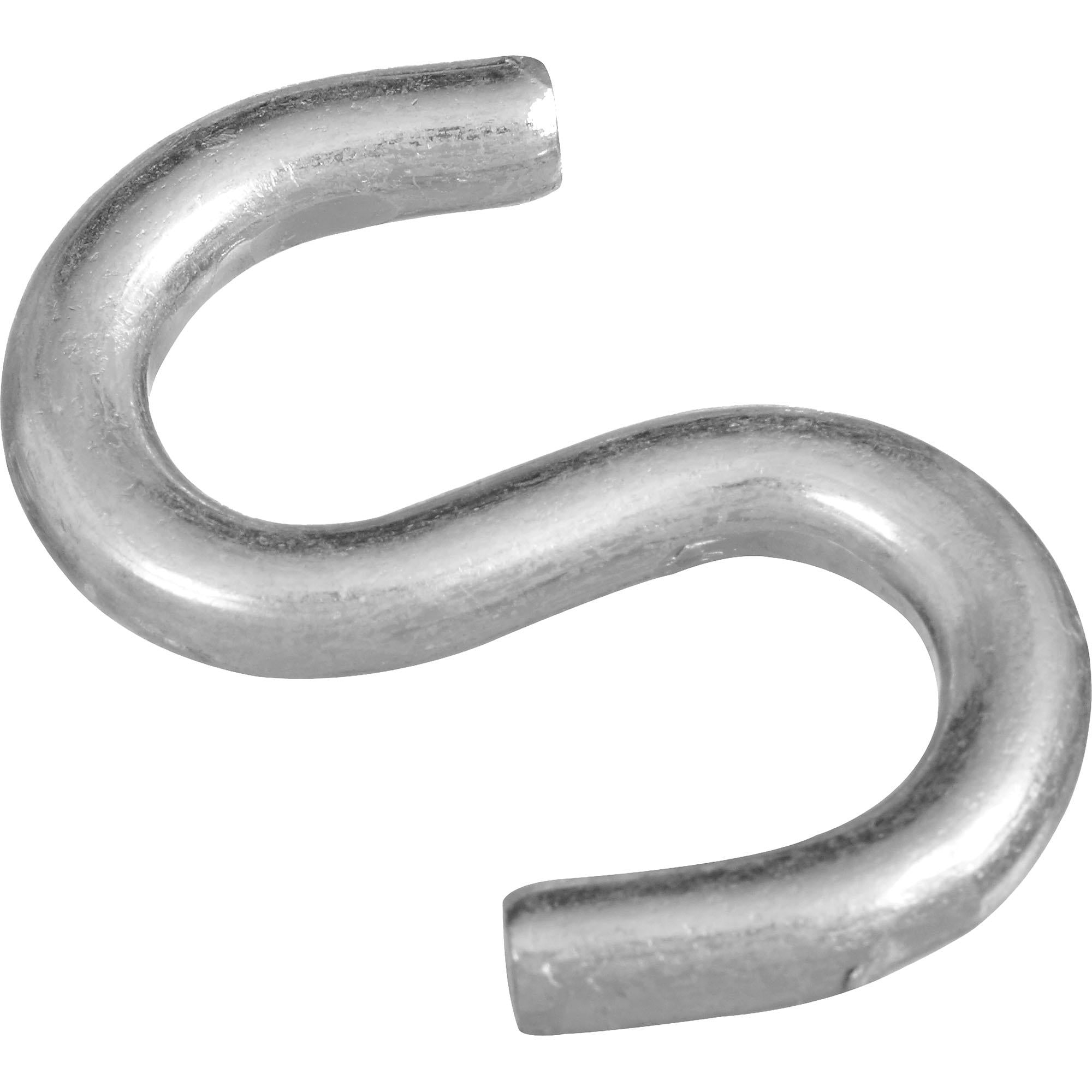 2076BC 2" Open S Hook 1/pk - Zinc Plated