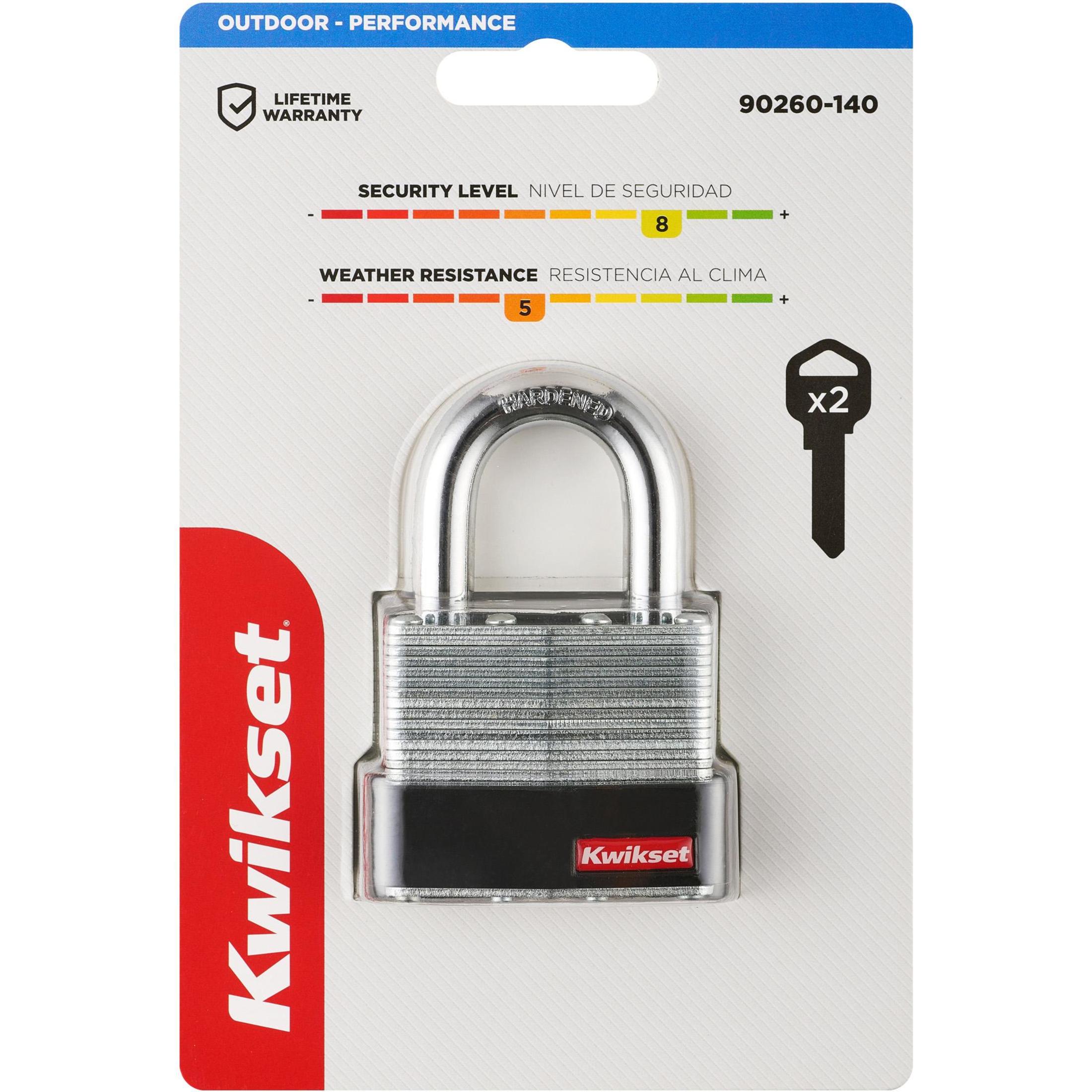 Kwikset 2" Laminated Padlock with 1-1/8" Shackle