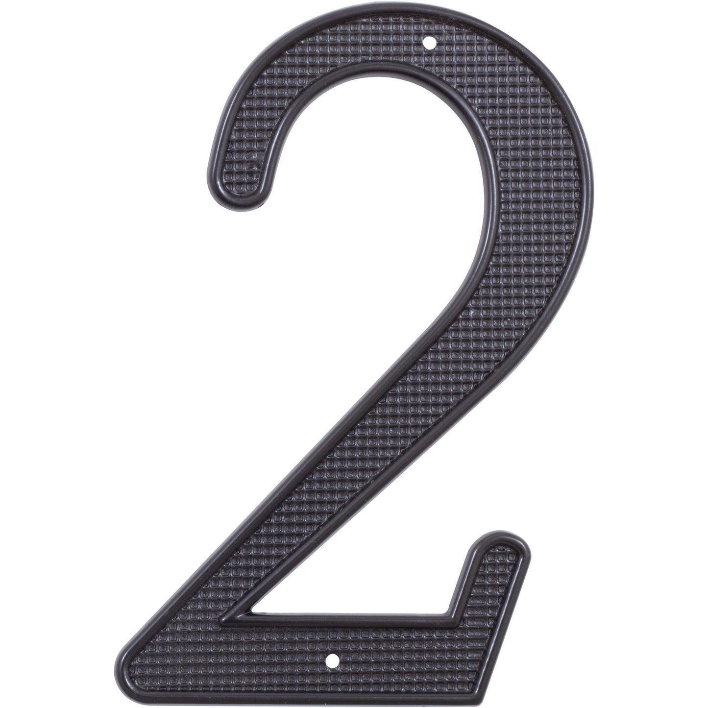 Stone Harbor Hardware Traditional House Number, #2, 4 Inches, Matte Black