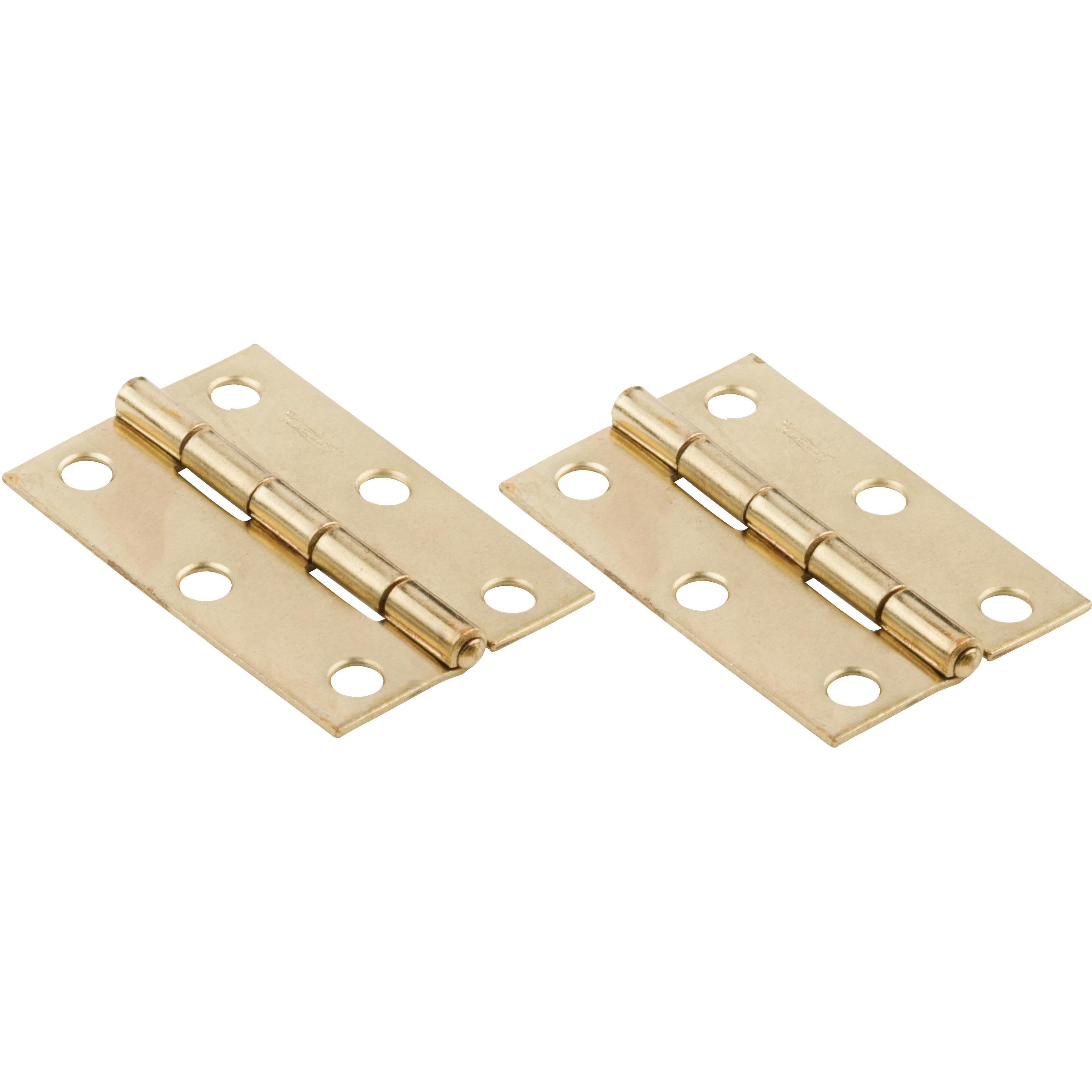 National Hardware - N146-290 V518 2-1/2" Hinge NRP - Polished Brass, 2 pack