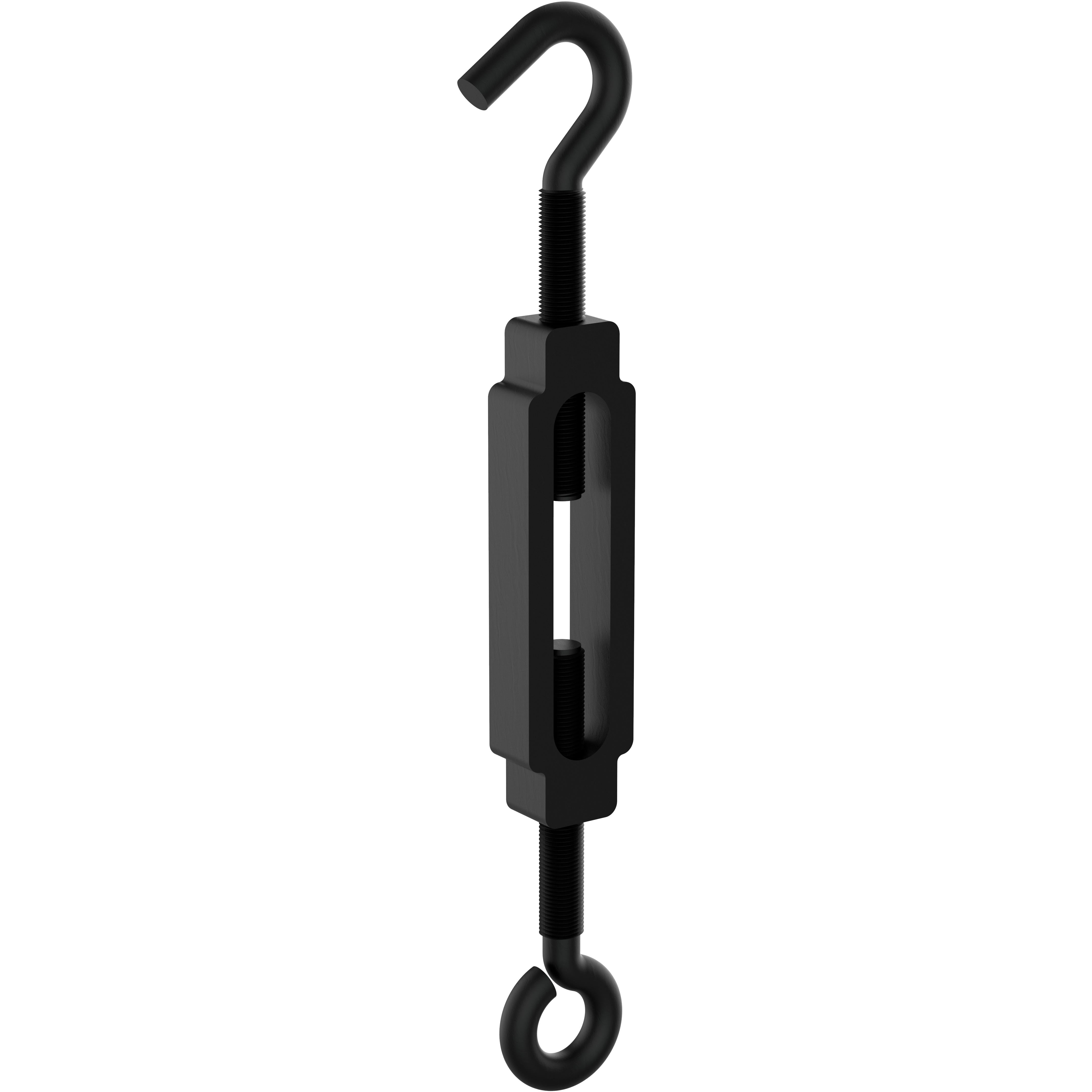 National Hardware - N820-119 V2179 3/16" X 5-1/2" Turnbuckle Hook / Eye - Black