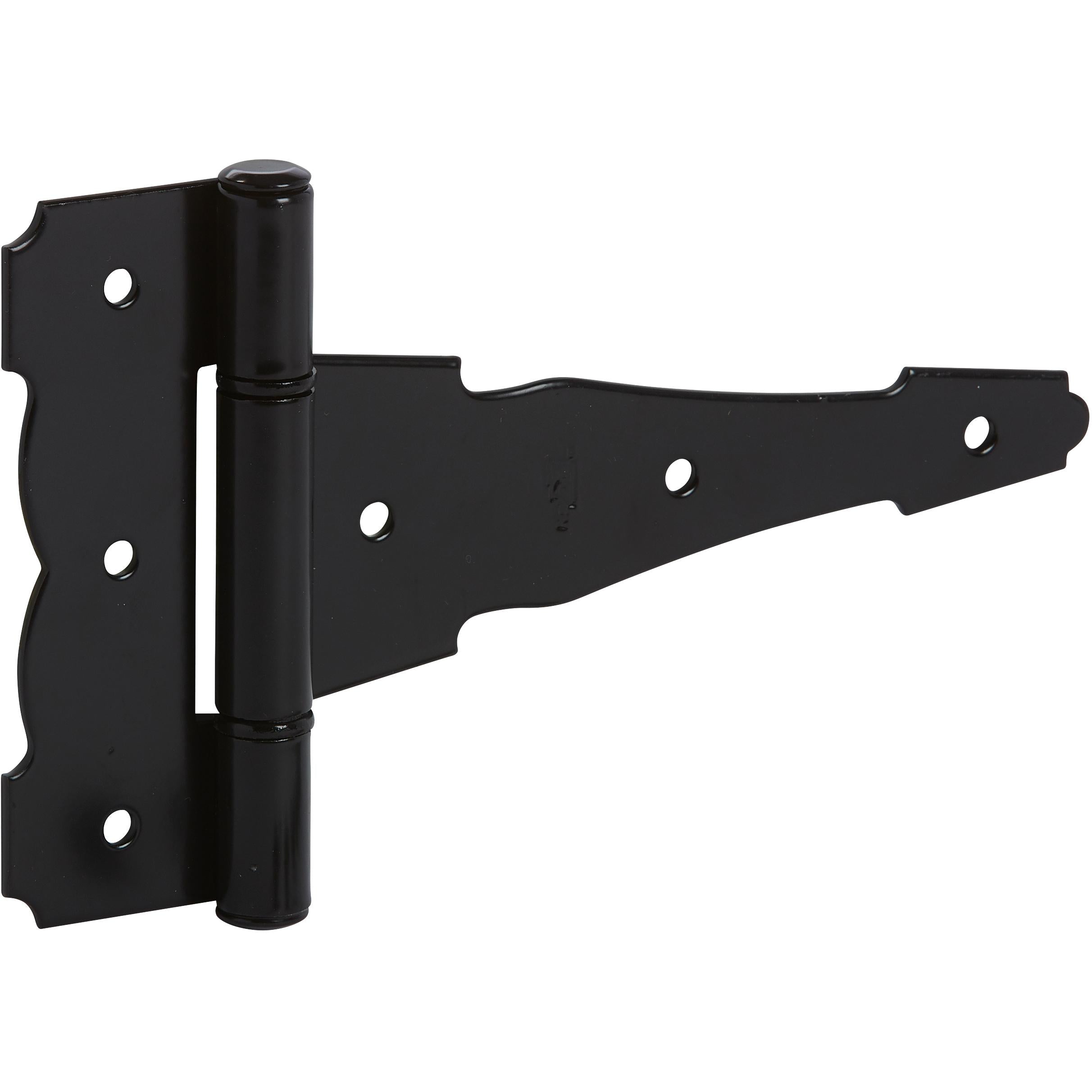 National Hardware - N109-042 SPB841 6" Ornamental T-Hinge - Black