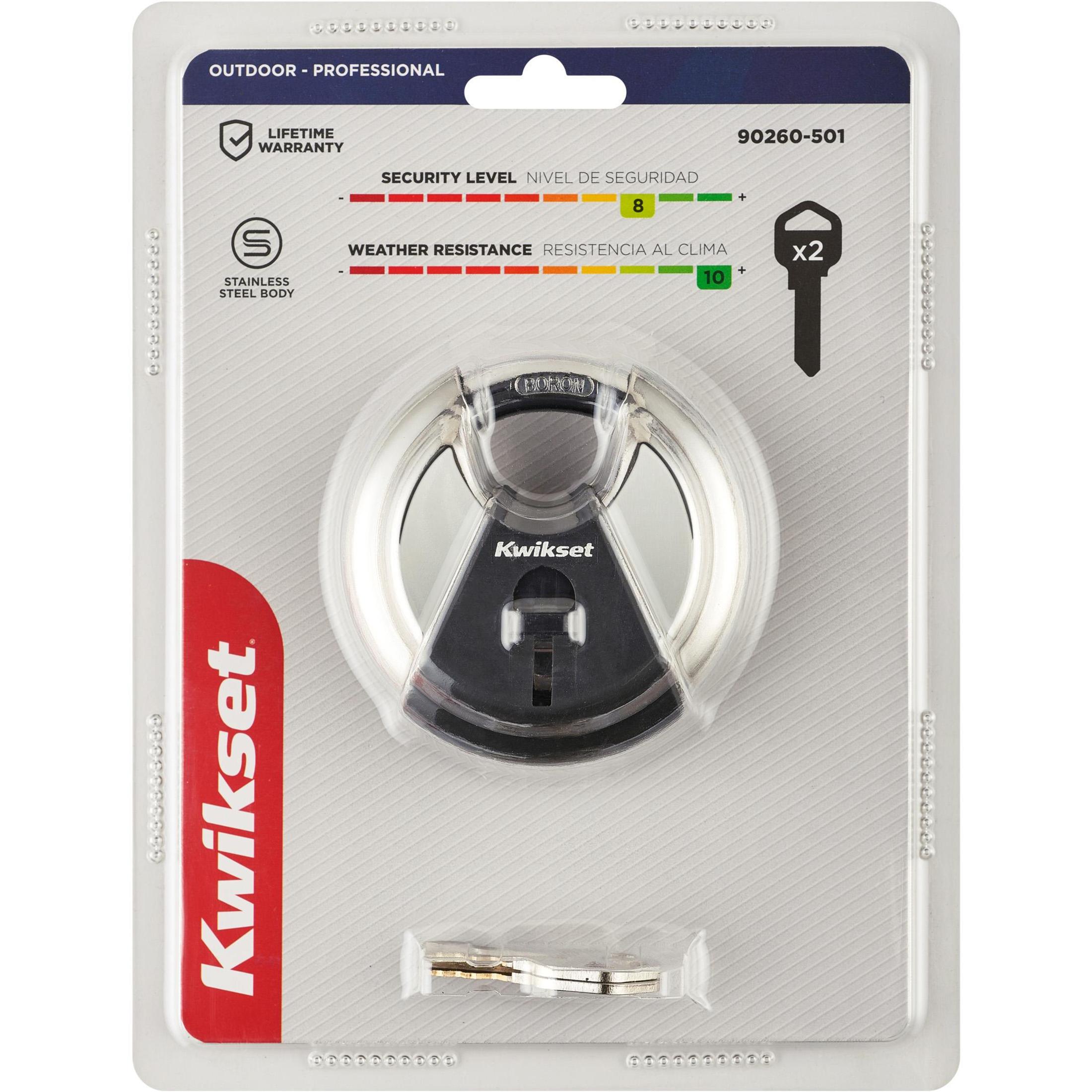 Kwikset 2-3/4" Discus Padlock with 5/8" Shackle