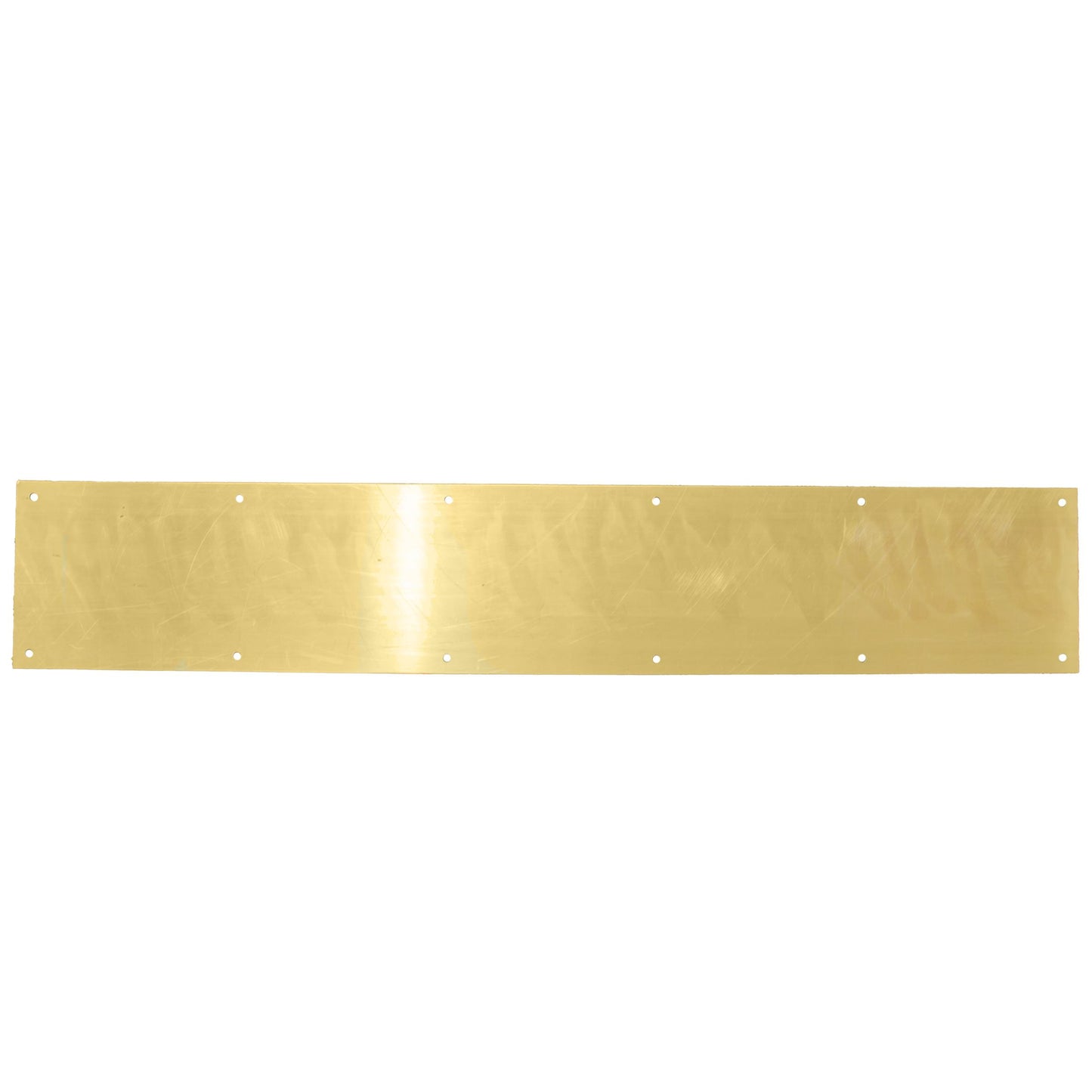 Stone Harbor Hardware Kick Plate with Screws, 6" x 34", Polished Brass