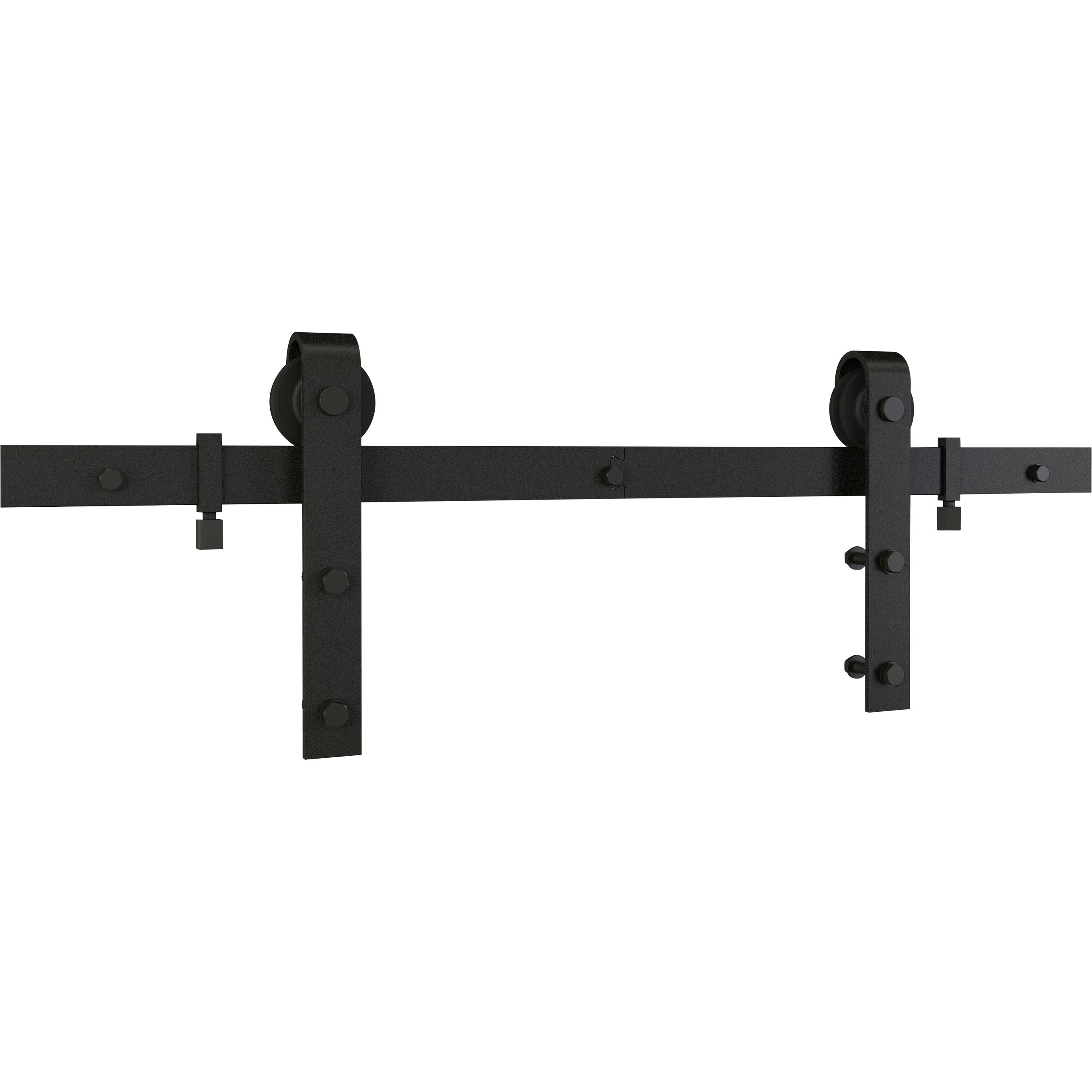 National Hardware - 928 72" 2 piece Classic Interior Barn Door Kit - Matte Black