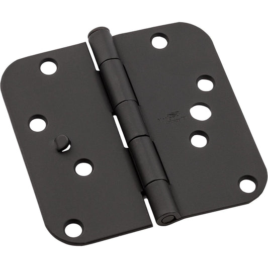 National Hardware - V512R5/8 4" 5/8R Hinge with Security Stud 3/pk - Black