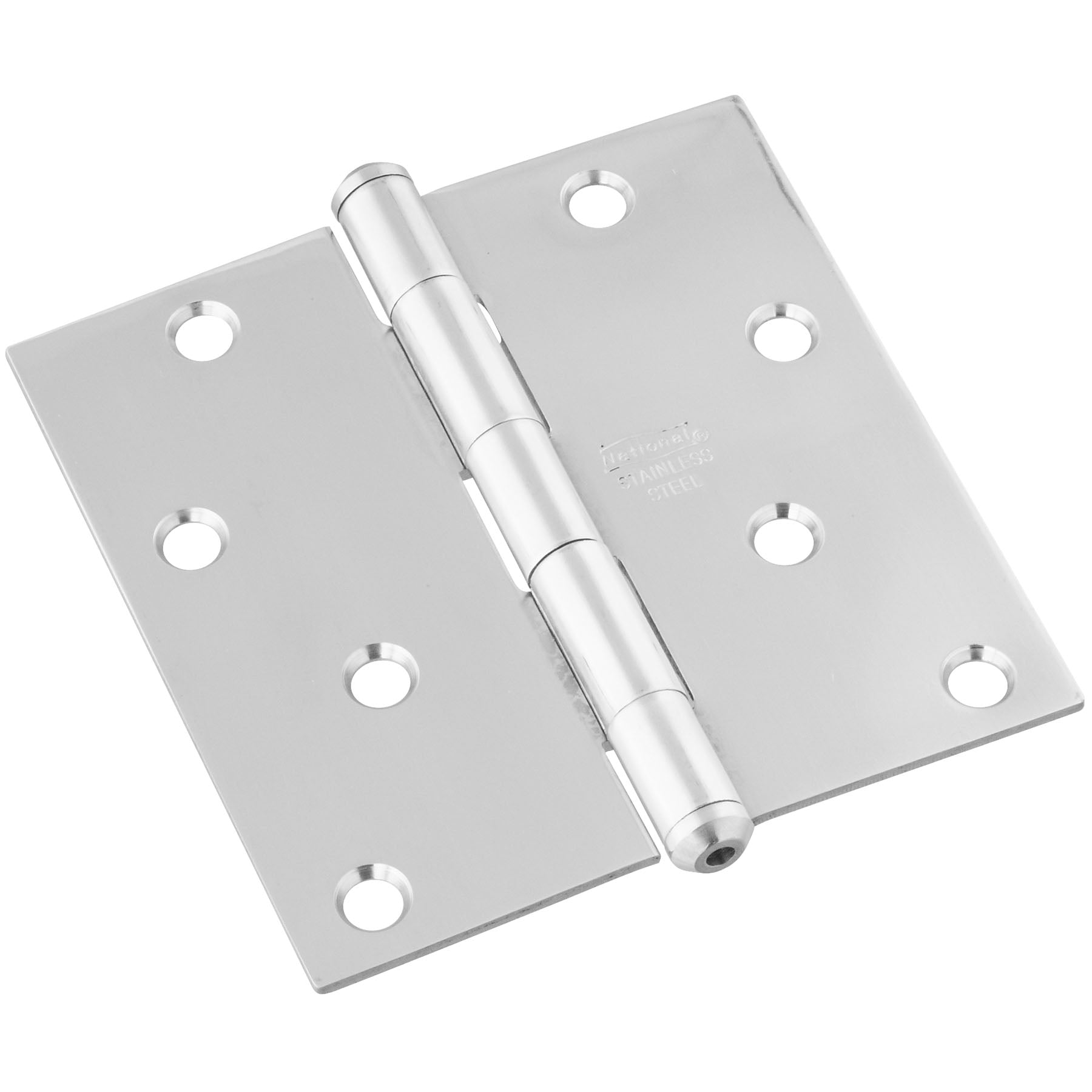 National Hardware - N830-276 SPB514, 4" Door Hinge in Stainless Steel
