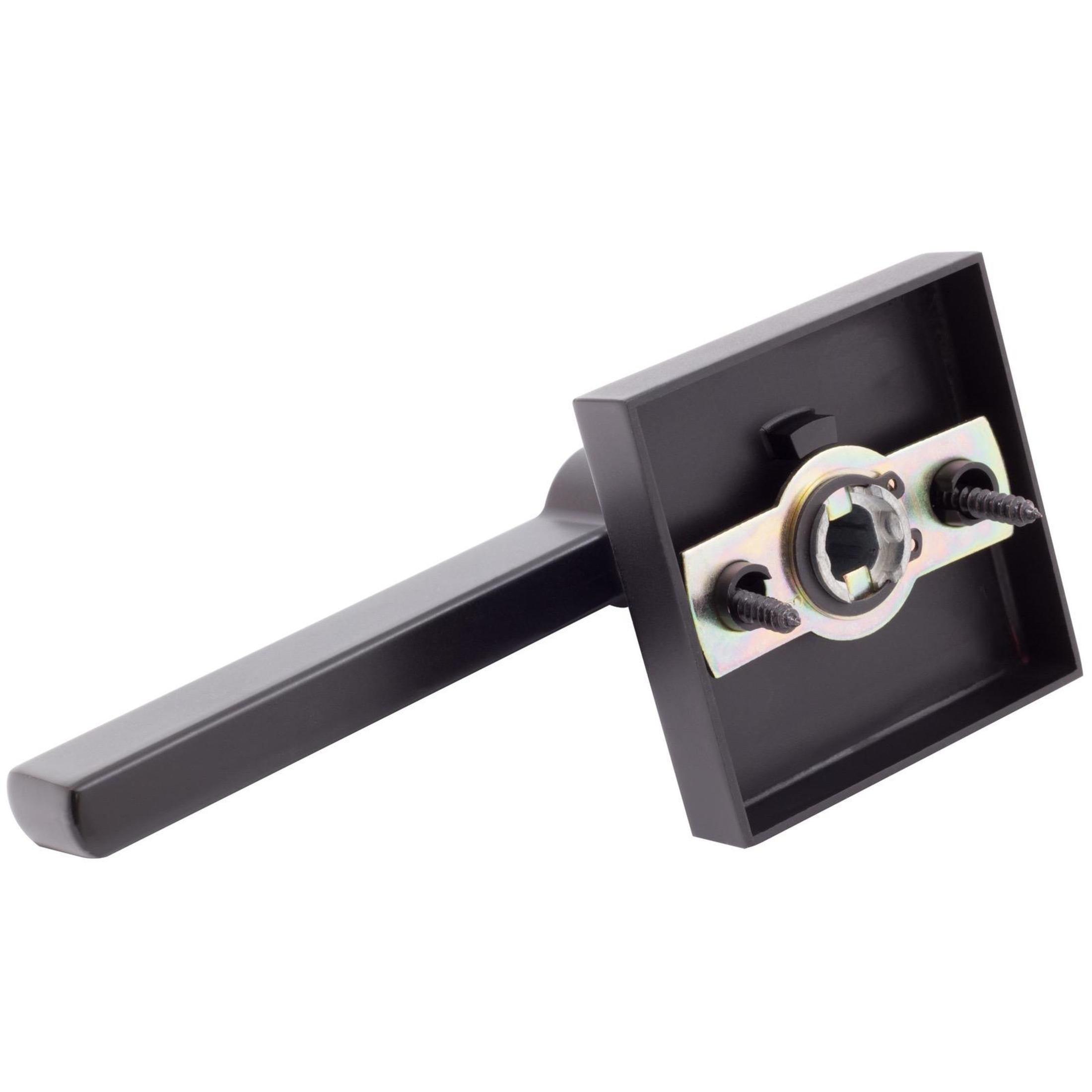 Vienna Door Lever with Square Rosette, Dummy (Non-Turning) Function