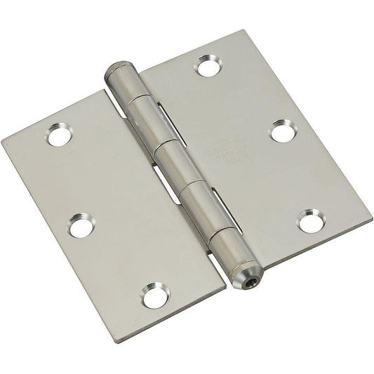 V514 3-1/2" SQR Standard Hinge 1/pk - Stainless