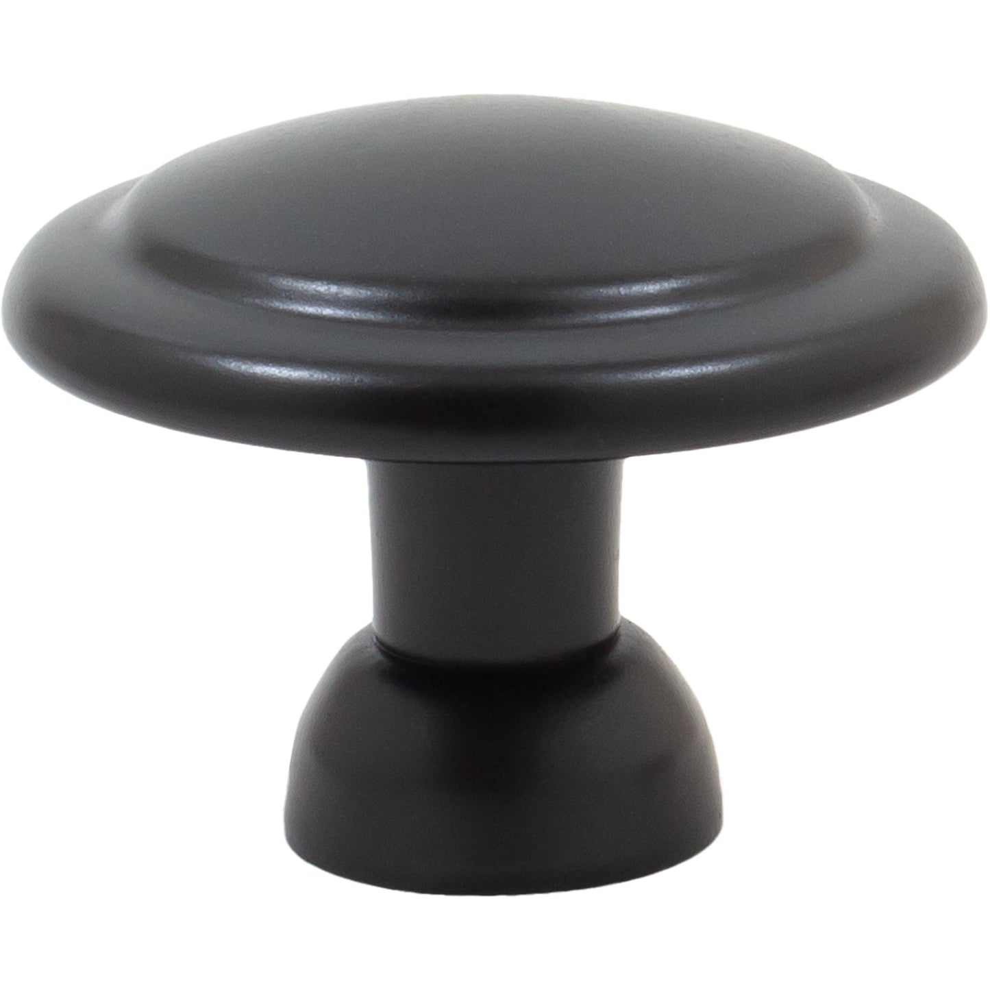 Stone Harbor Hardware Fairport Cabinet Knob, 1 3/8 Inches, Matte Black