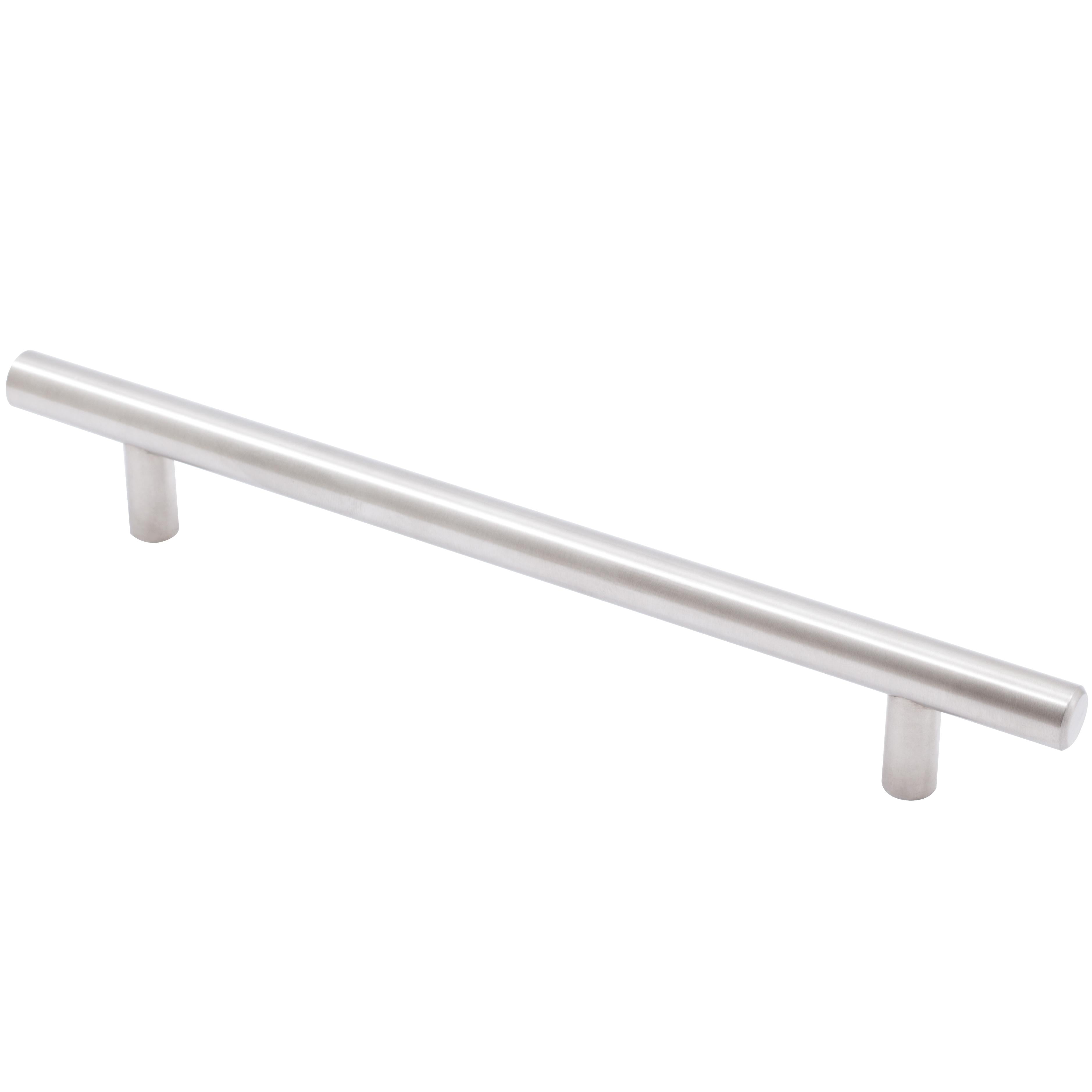 Stone Harbor Hardware Bar Cabinet Pull, 160 Millimeters, 220mm Overall Length, Satin Stainless Steel