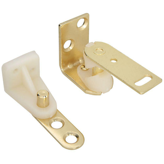 S838-607 CD150 Café Door Pivot Set for Two Doors - Brass (GH Brand)