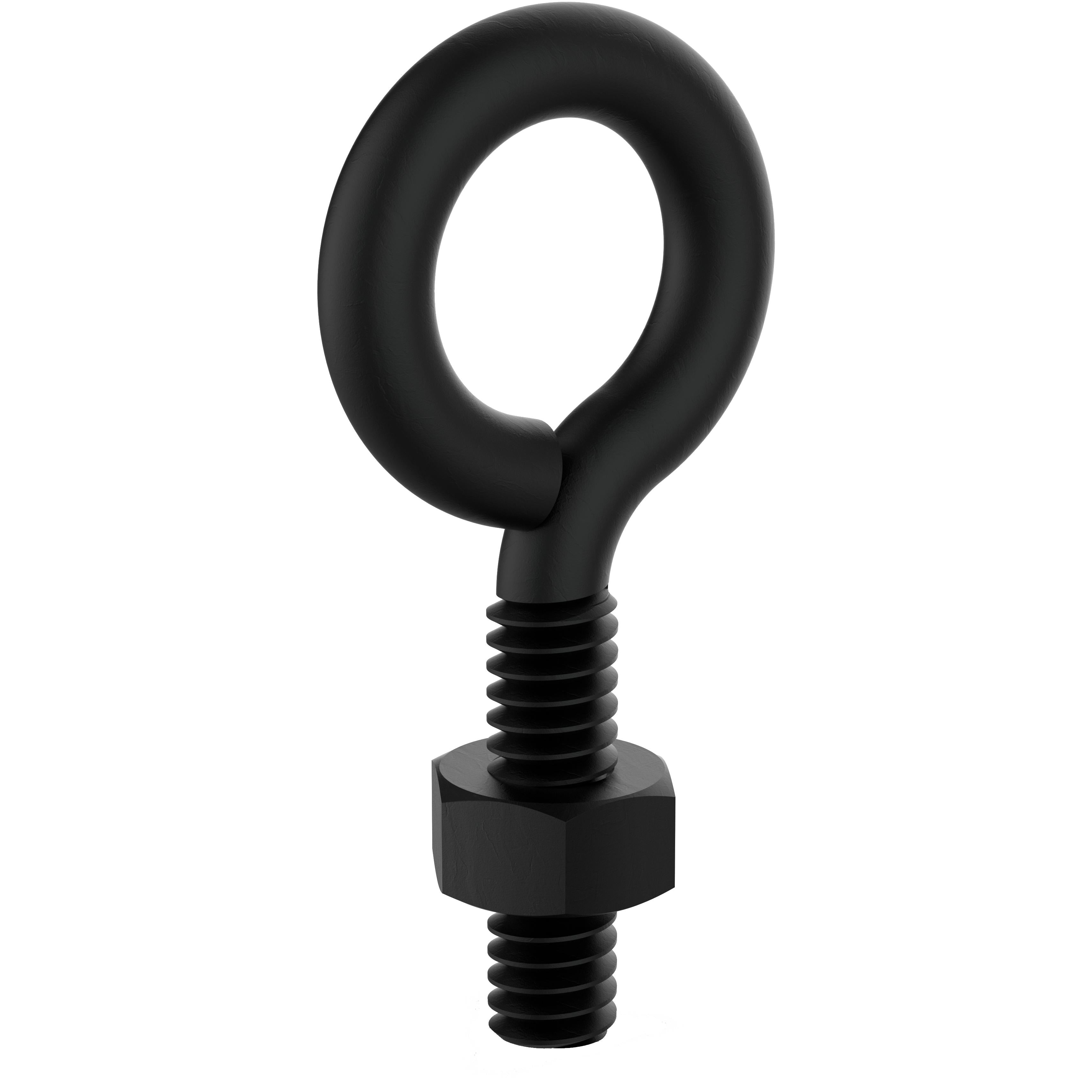 National Hardware - N820-095 V2160 Eye Bolt, 1/4" × 2", Storm Shine Finish