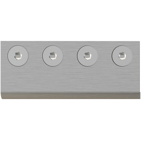 Stone Harbor Hardware Converging Plate for Flat Track Sliding Door Sets, Satin Nickel