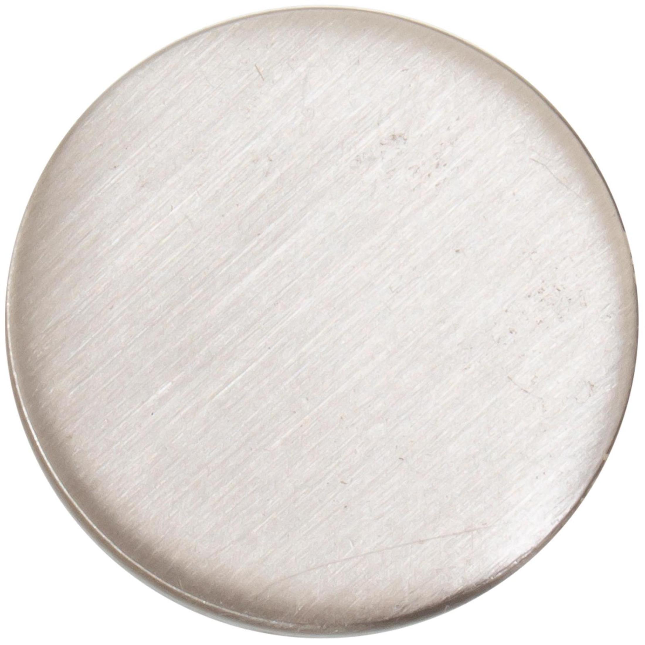 Contemporary Round Cabinet Knob, 15/16 Inches, Zinc Base Material